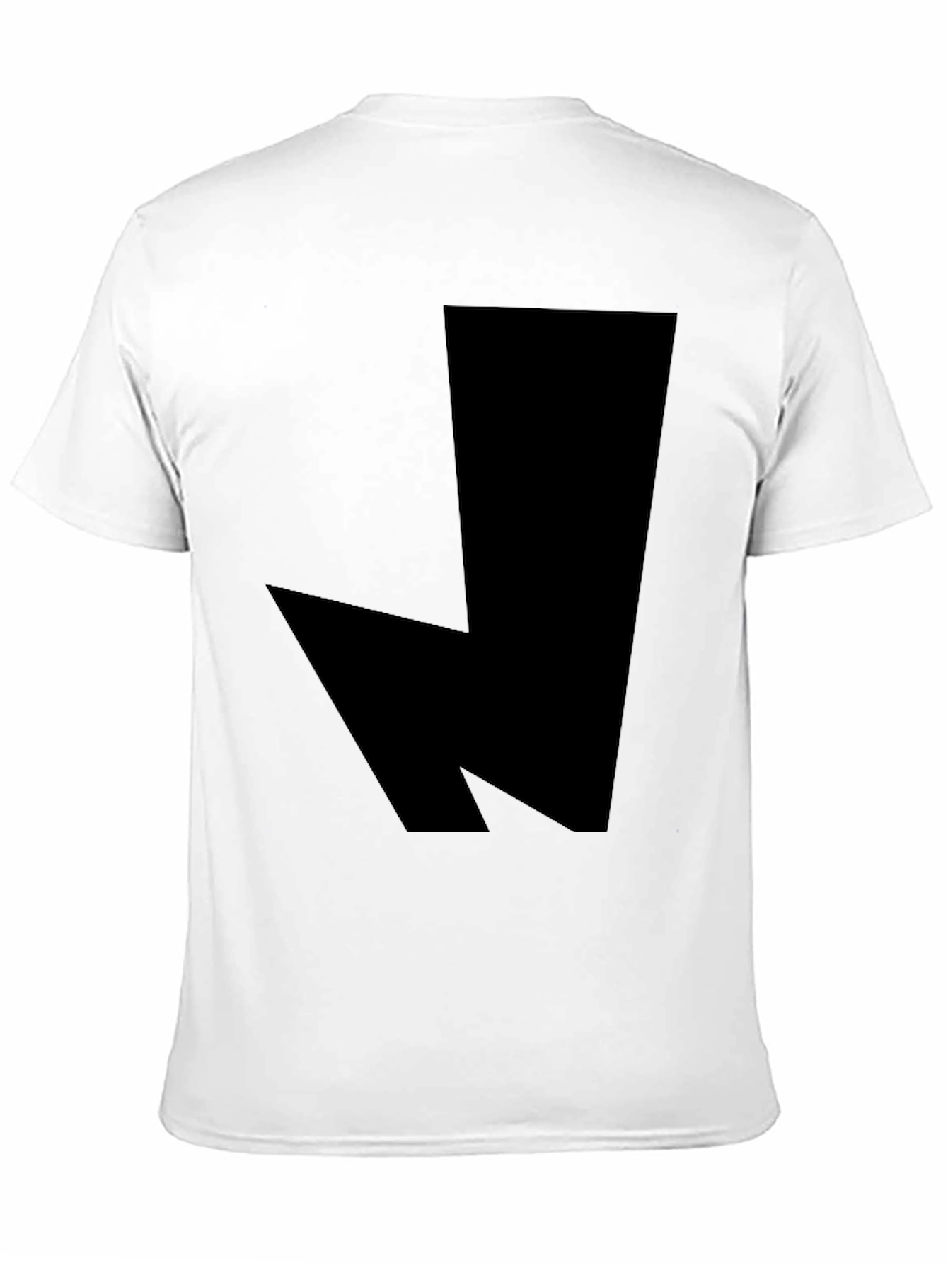 Abstract Geometric Black Graphic Tee