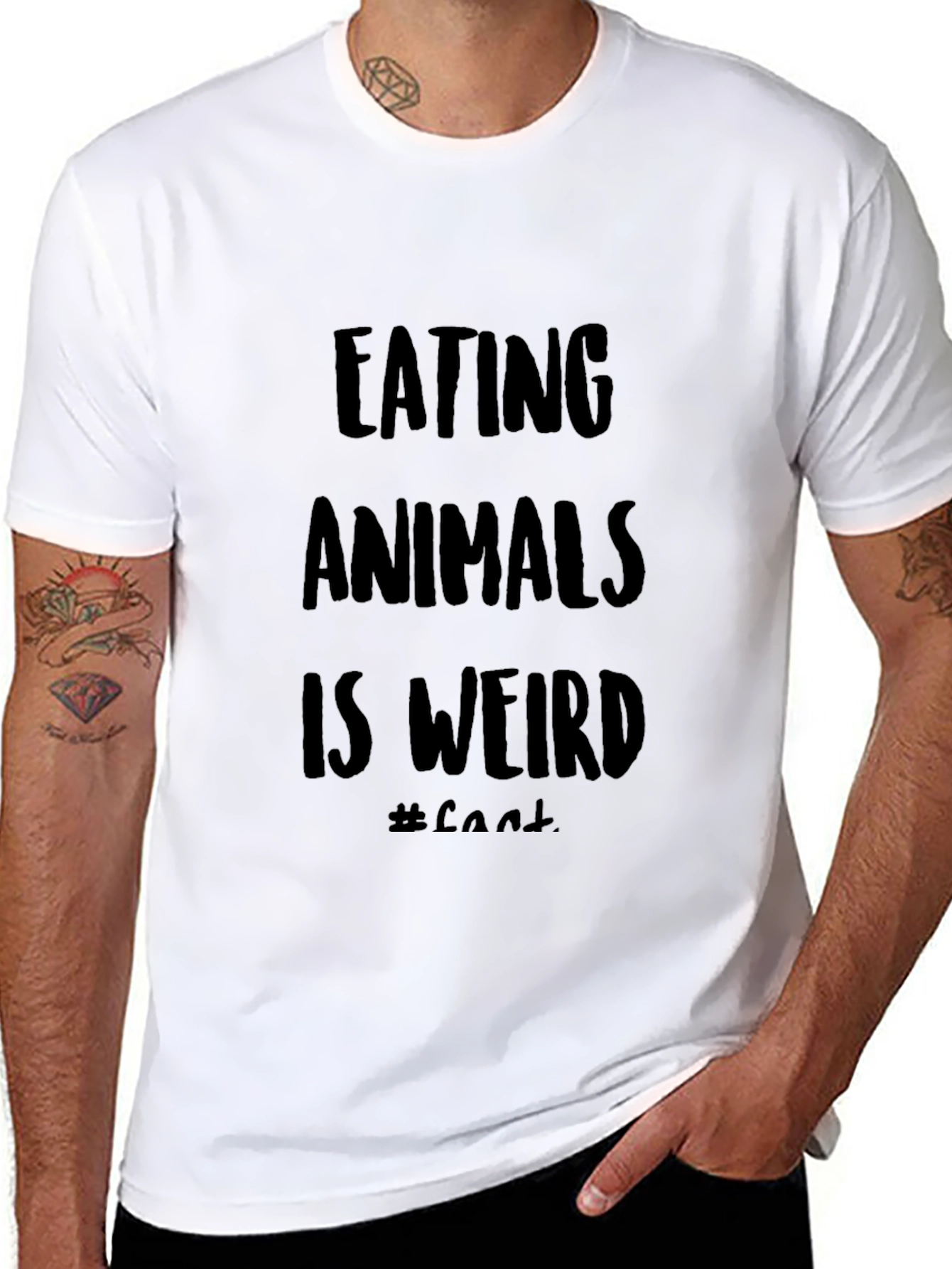 Eating Animals Is Weird T-Shirt - Vegan Lifestyle