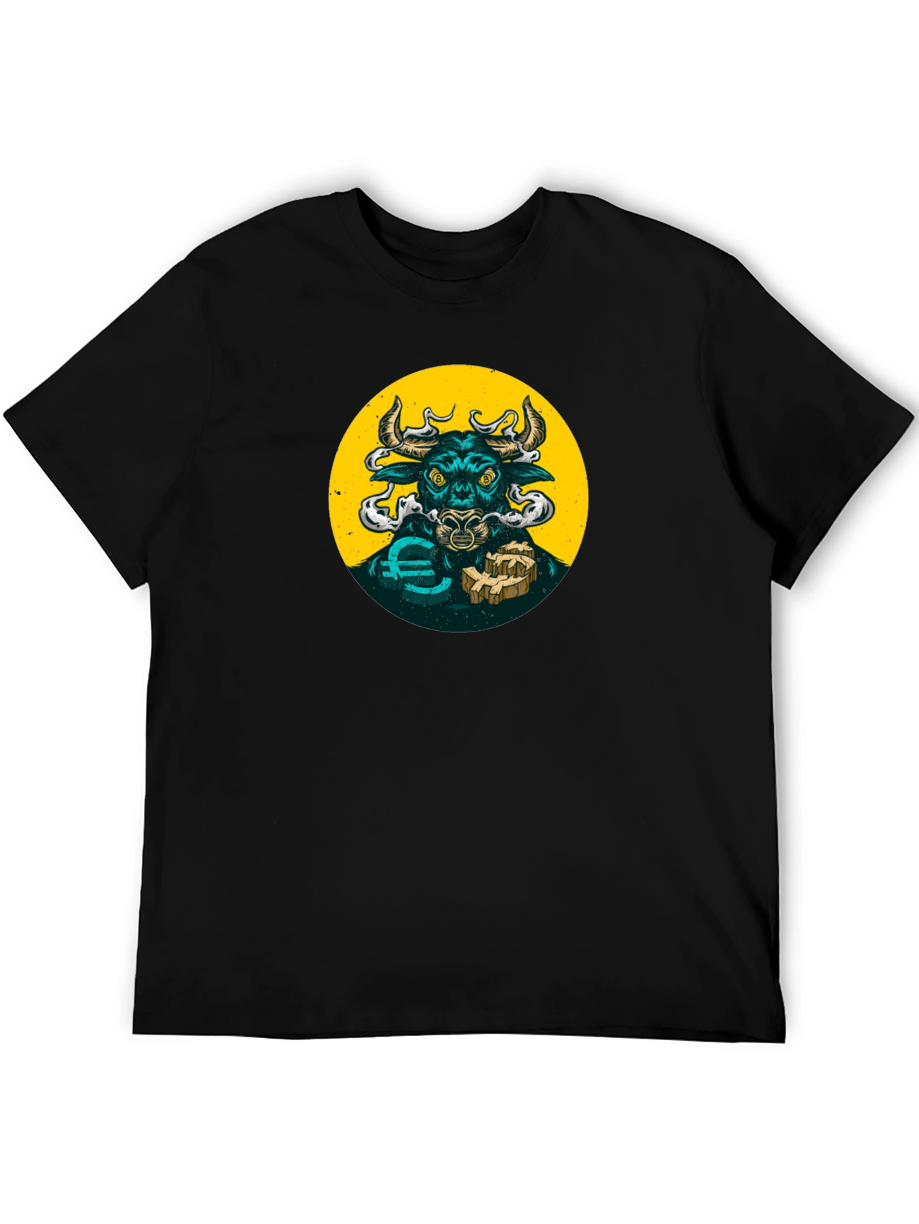 Bull Crypto T-Shirt - Black Graphic Tee