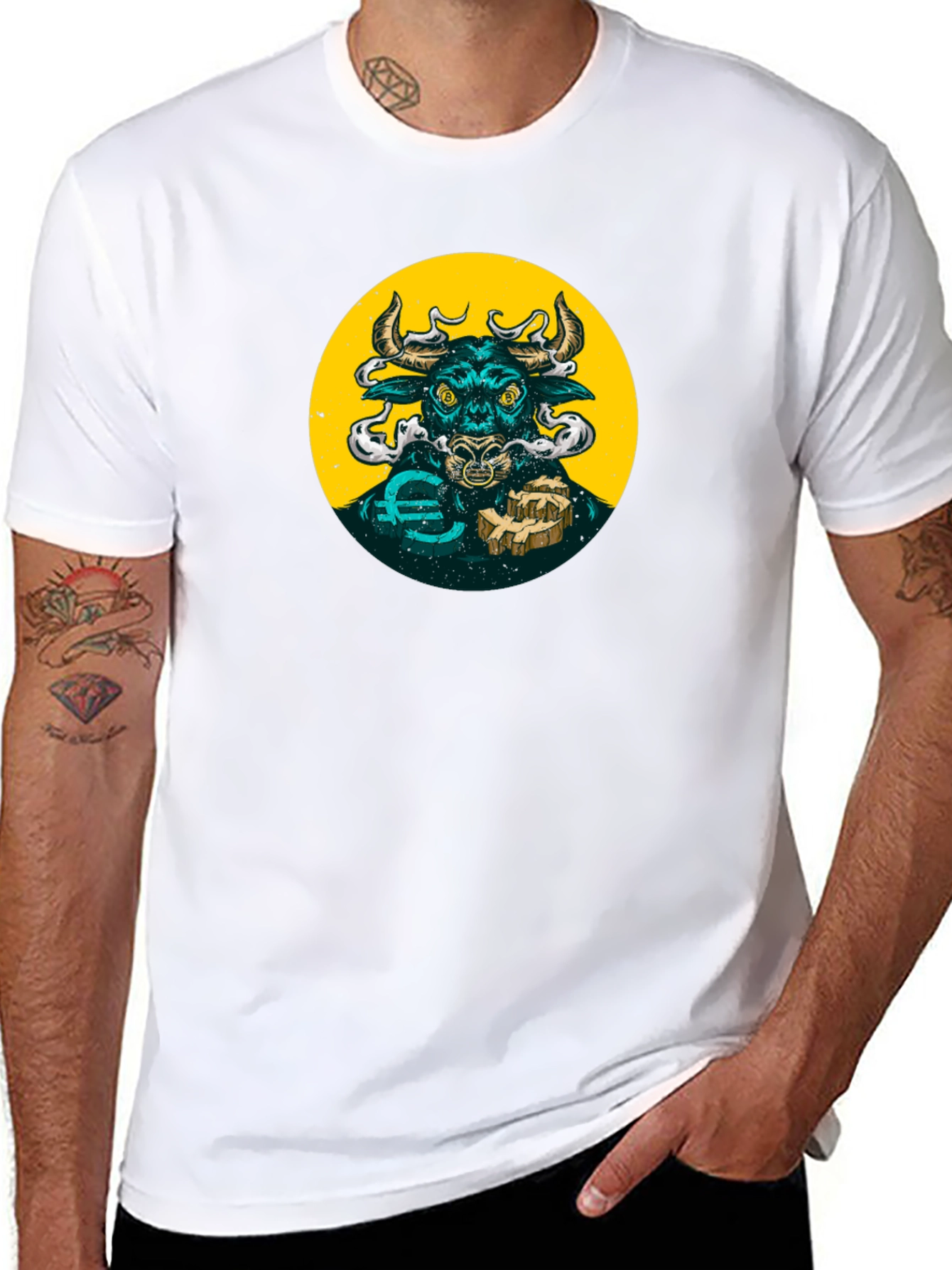 Bull Crypto T-Shirt - Black Graphic Tee