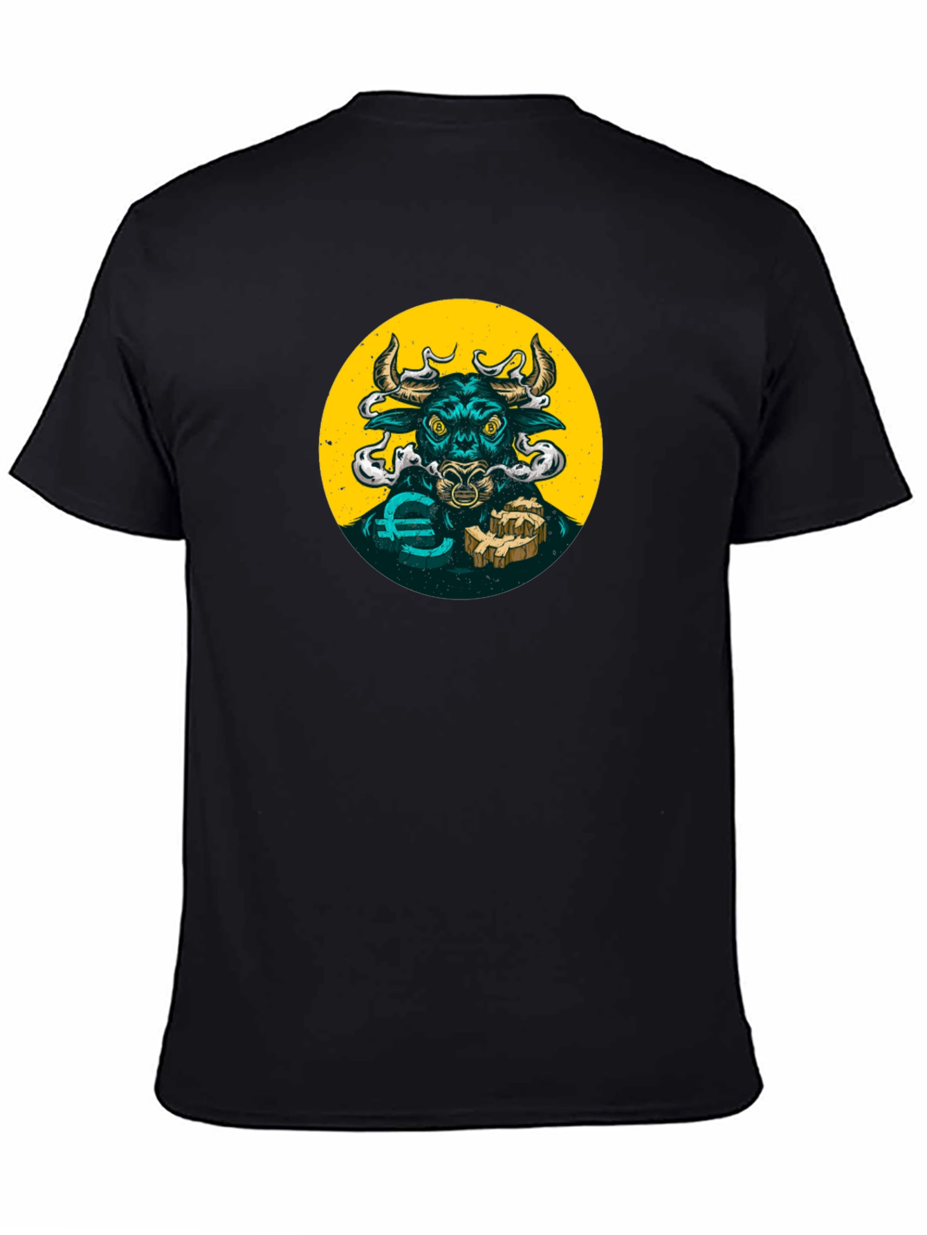 Bull Crypto T-Shirt - Black Graphic Tee