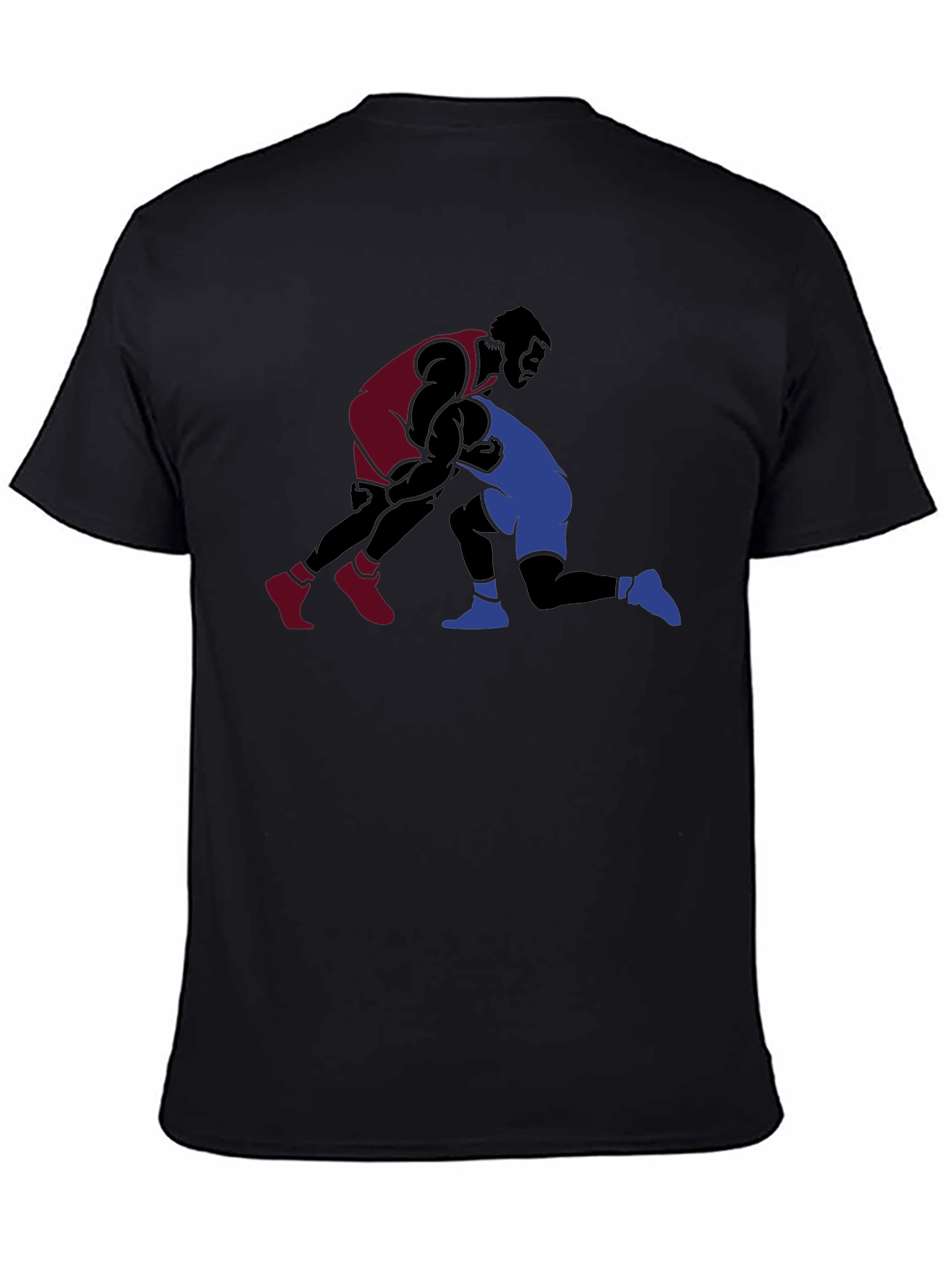 Wrestling Graphic Black T-Shirt