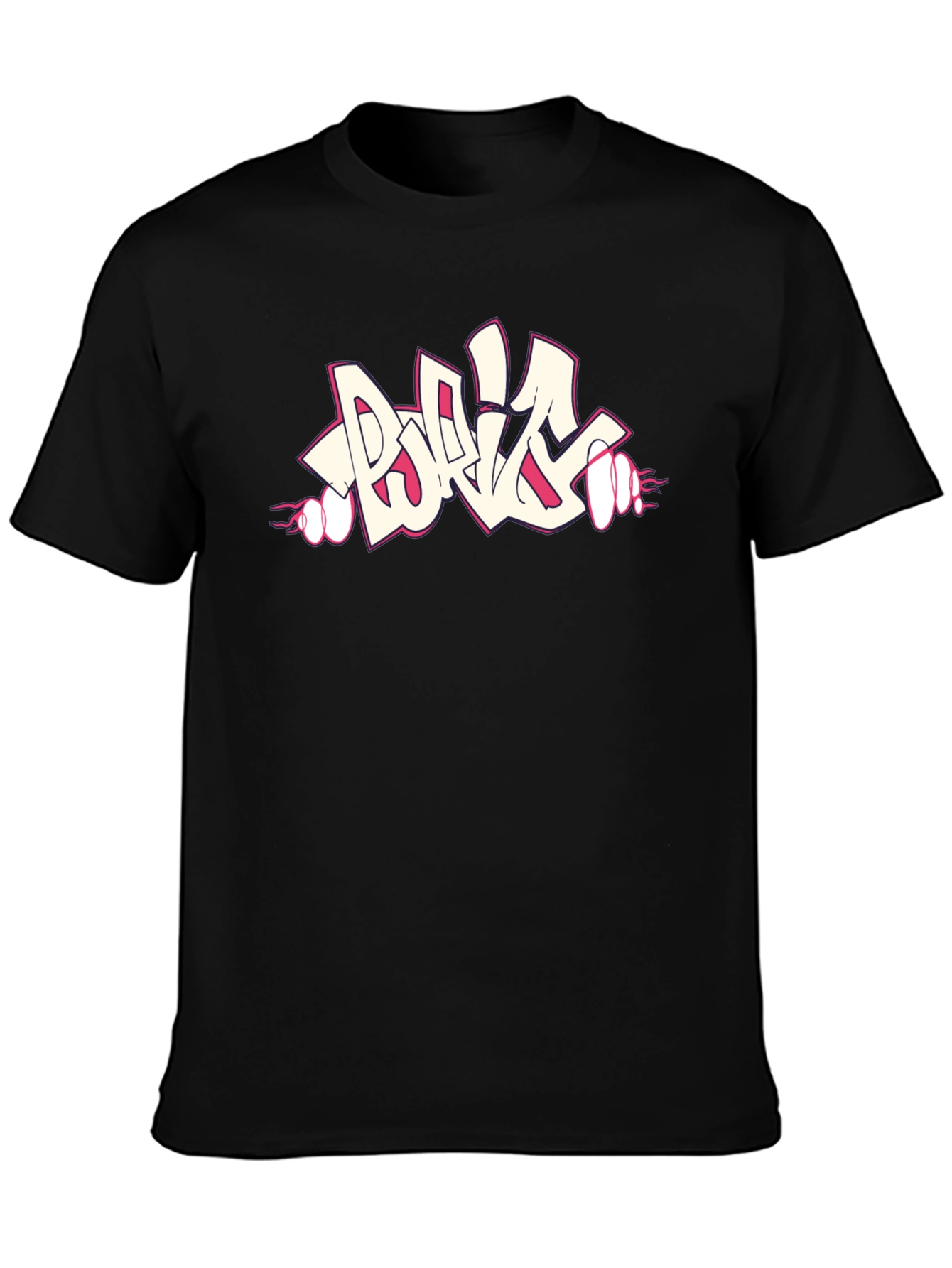 Cool Graphic Print Black T-Shirt