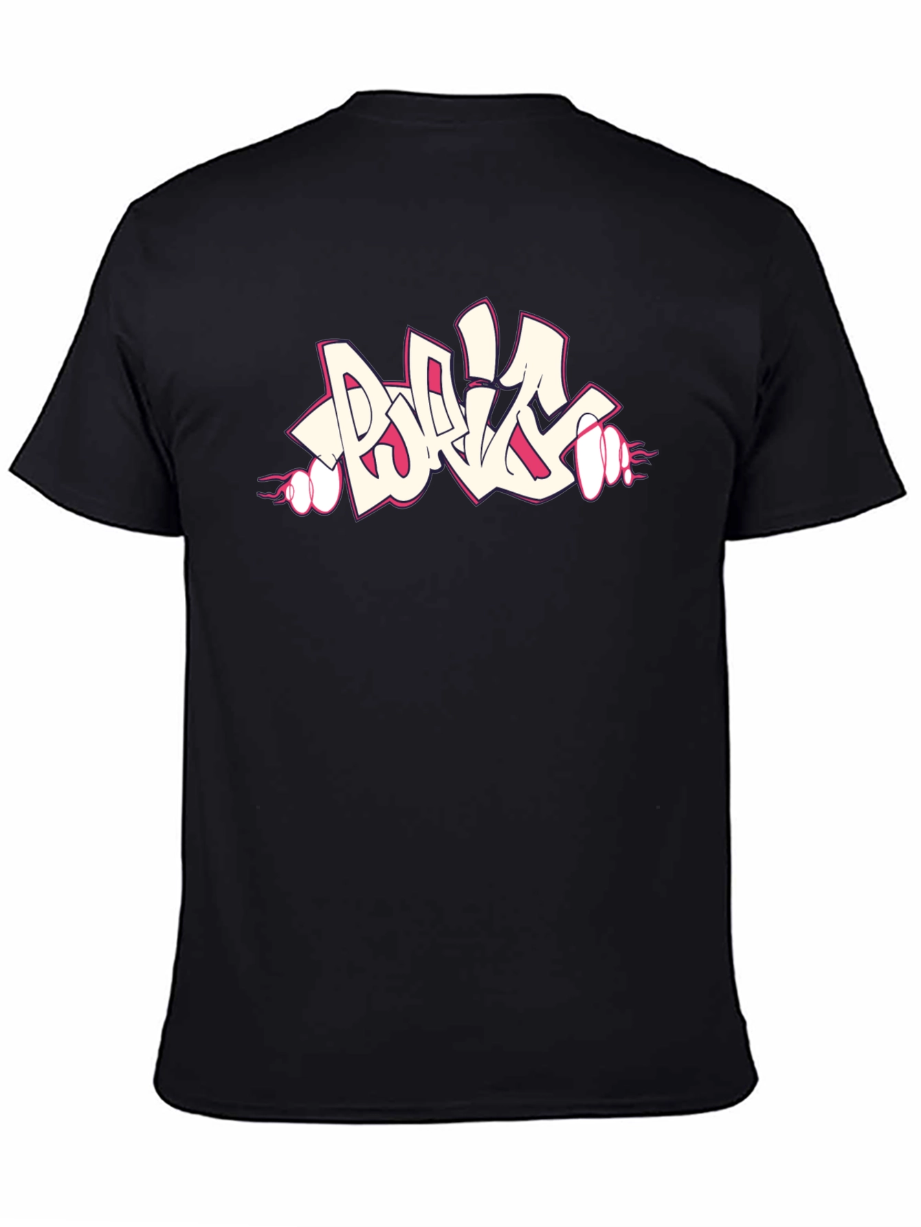 Cool Graphic Print Black T-Shirt