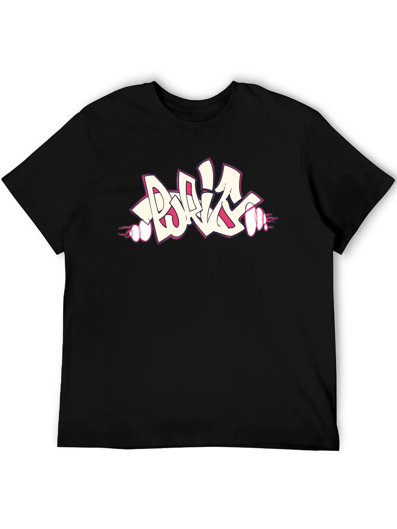 Cool Graphic Print Black T-Shirt