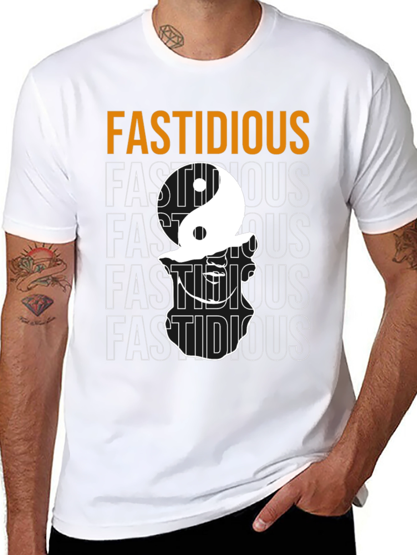 Fastidious Graphic Print Black T-Shirt