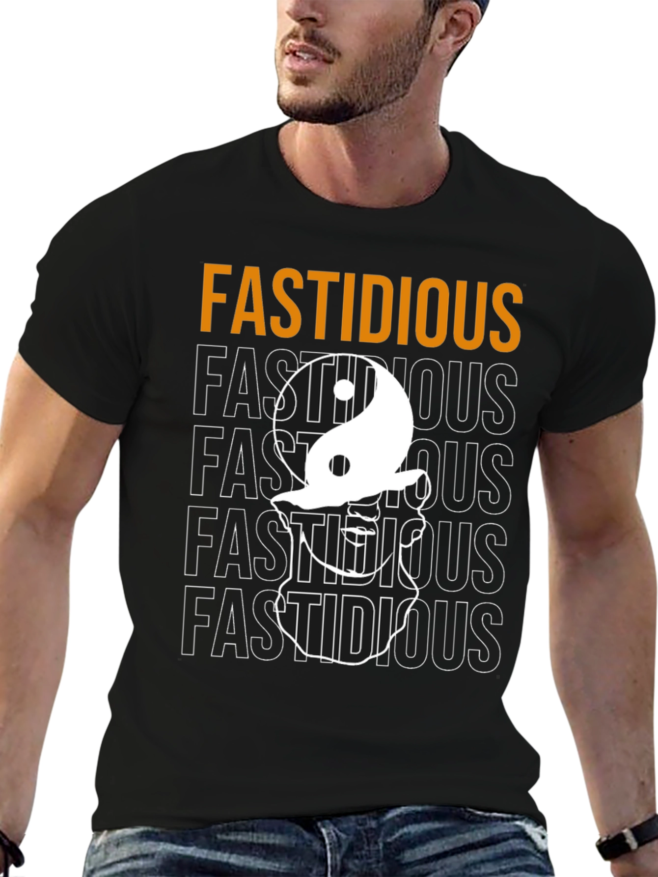Fastidious Graphic Print Black T-Shirt