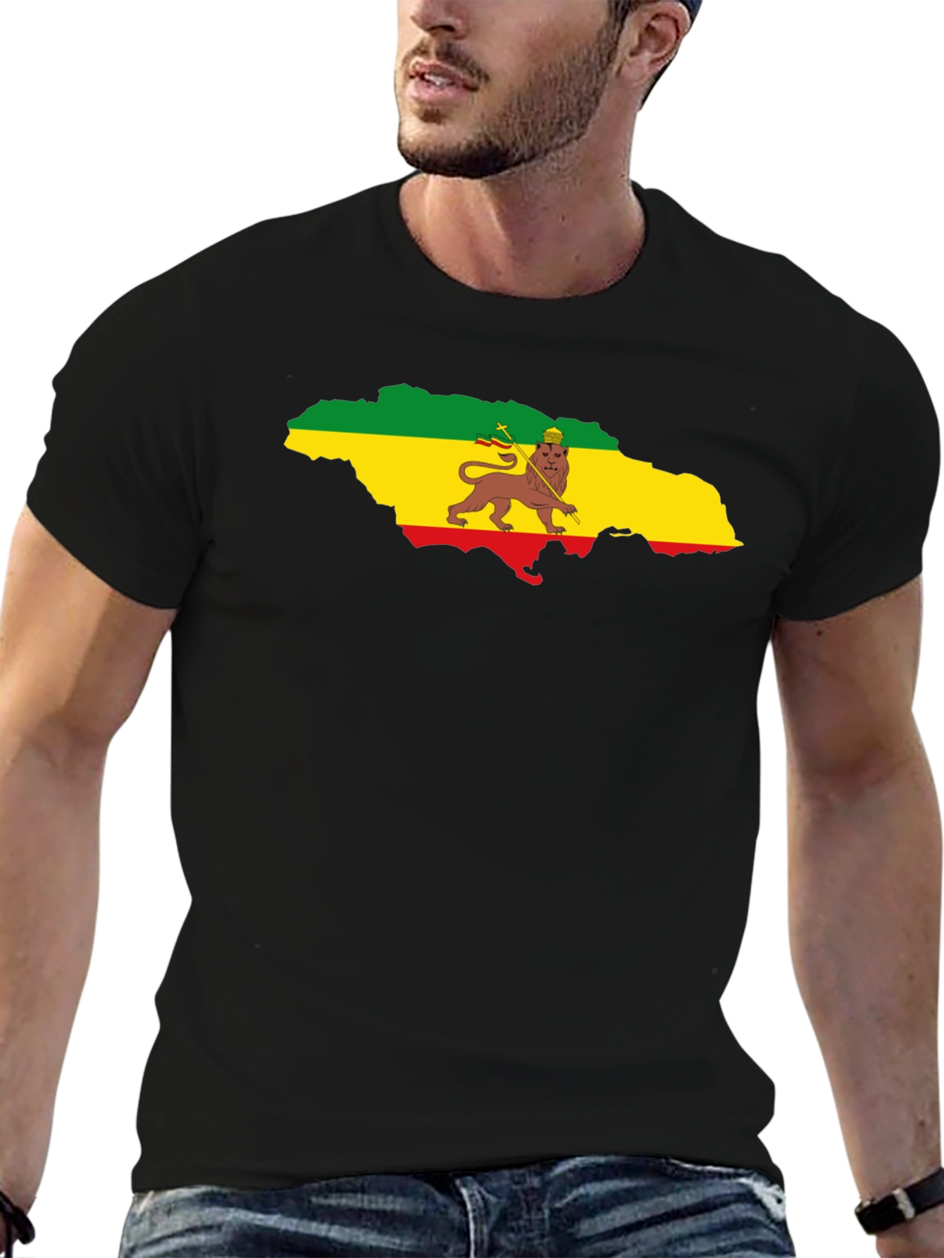 Jamaica Flag Lion T-Shirt