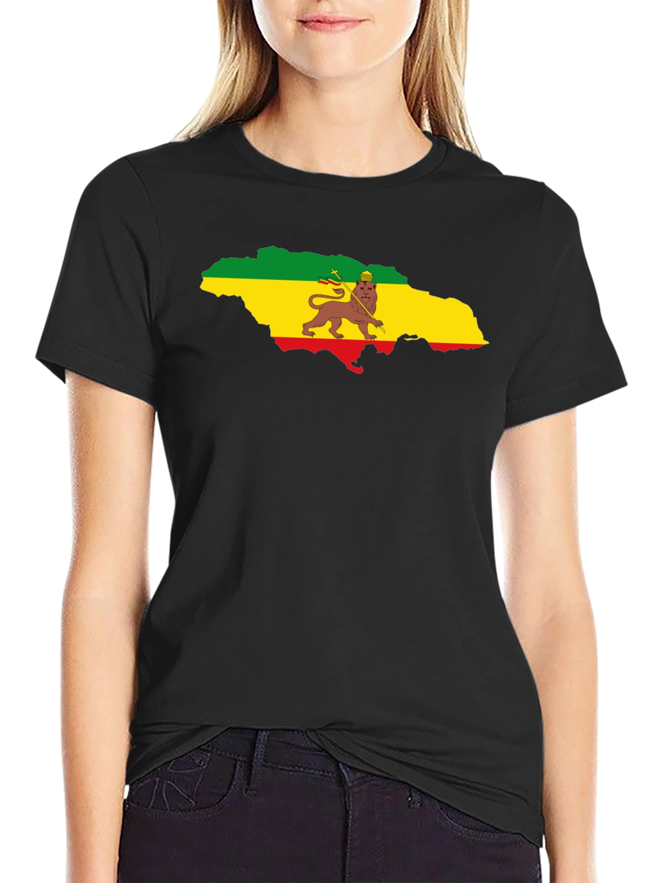 Jamaica Flag Lion T-Shirt