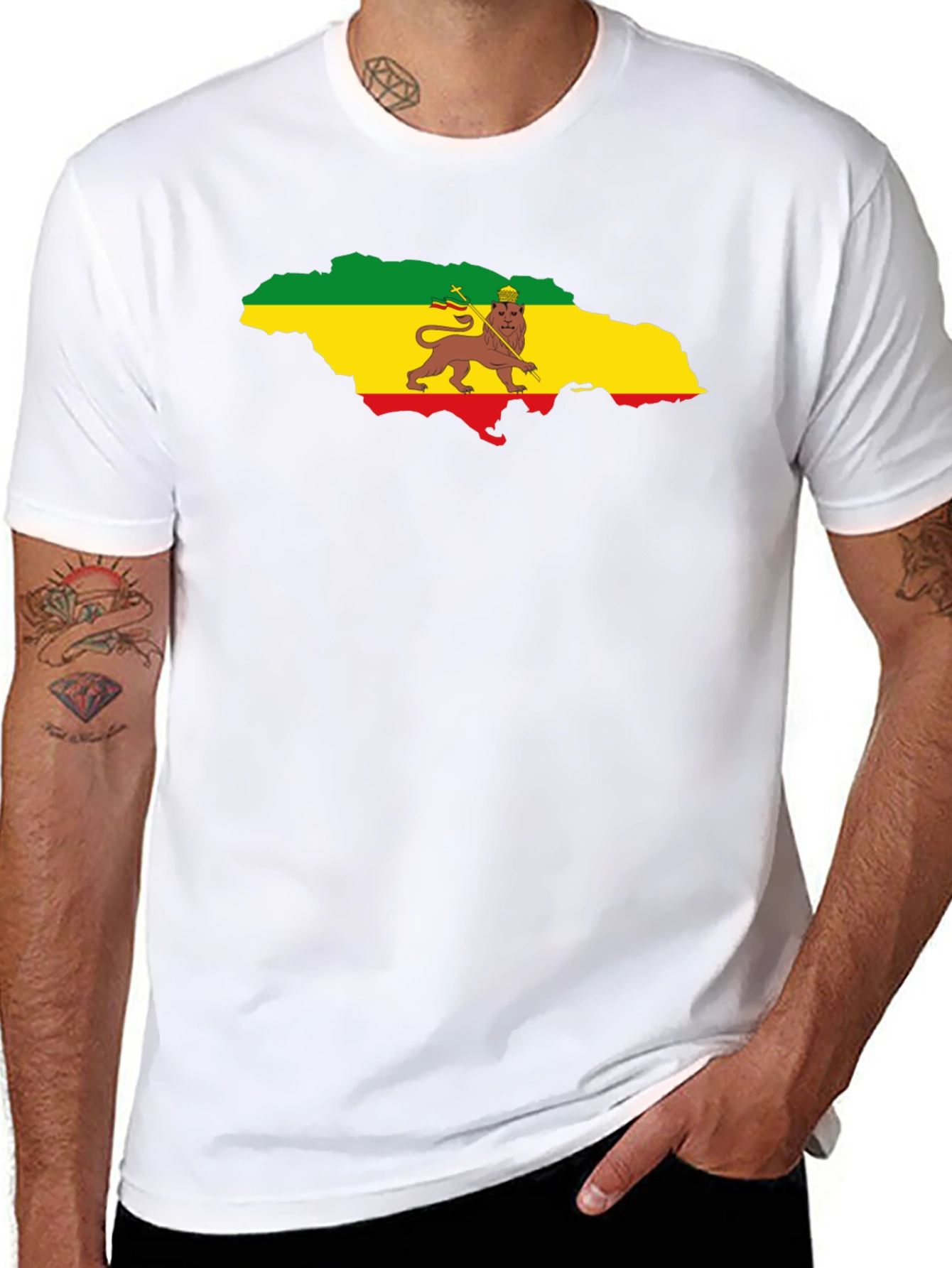 Jamaica Flag Lion T-Shirt