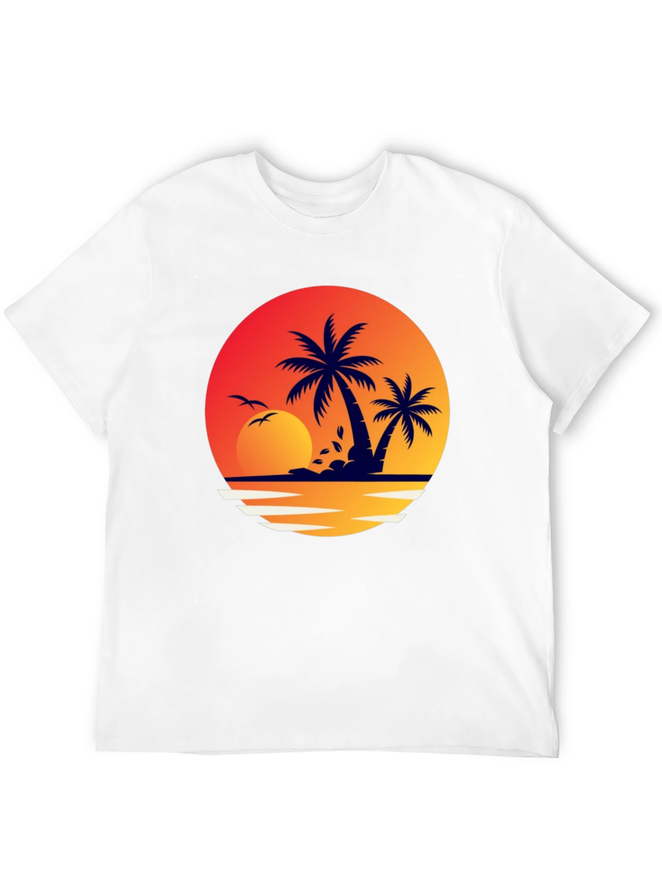 Tropical Sunset Graphic T-Shirt