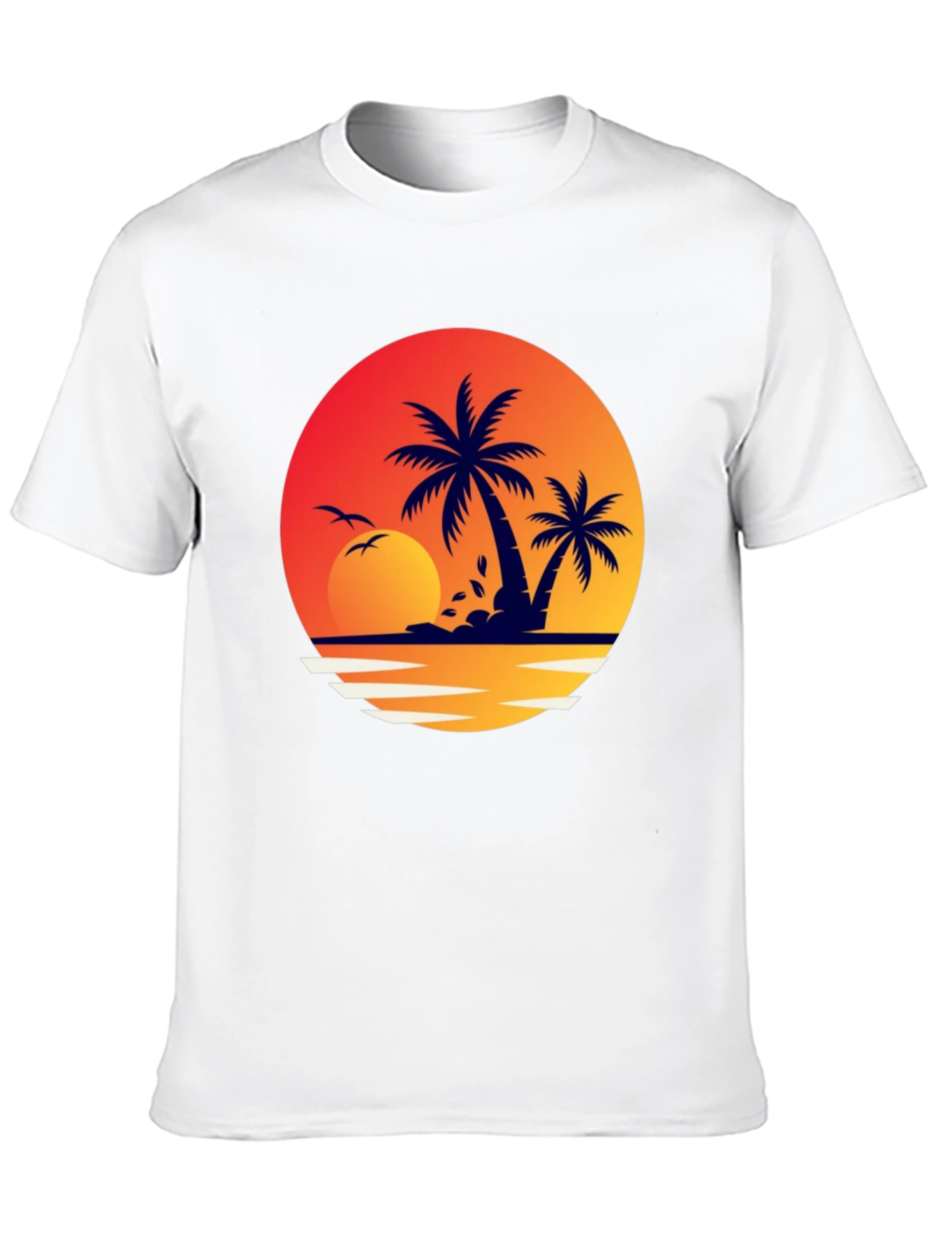 Tropical Sunset Graphic T-Shirt