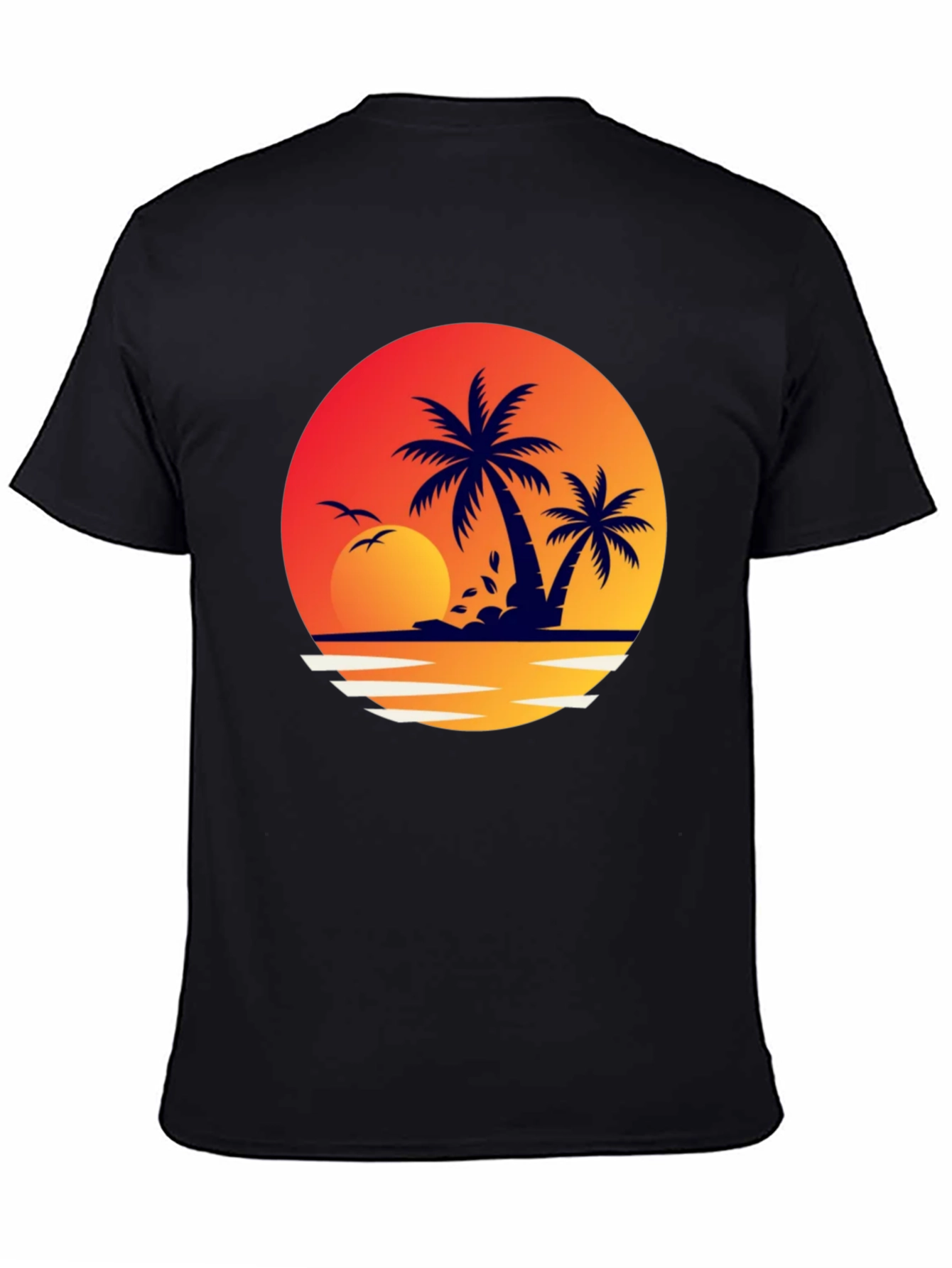 Tropical Sunset Graphic T-Shirt