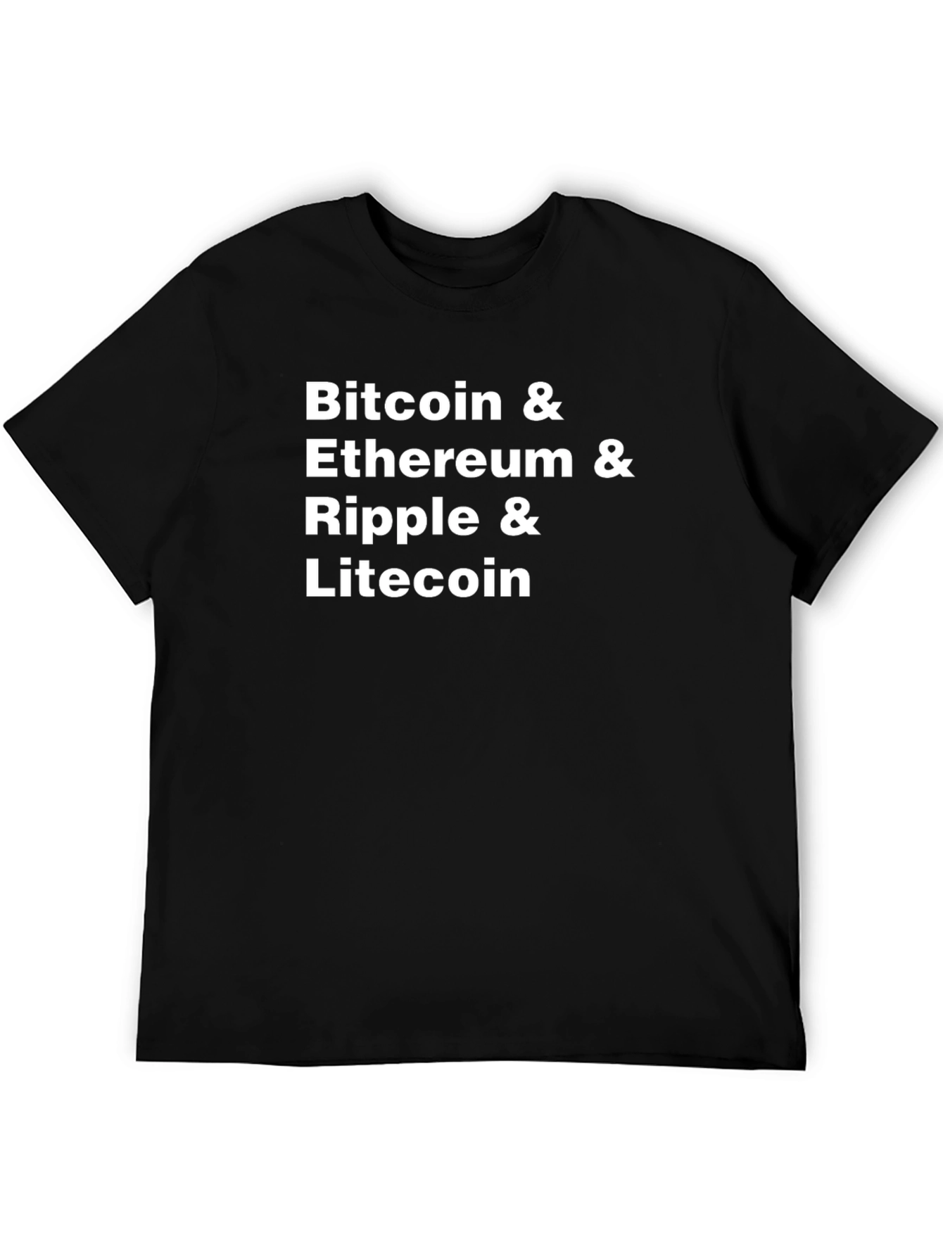 Crypto T-Shirt: Bitcoin Ethereum Ripple Litecoin