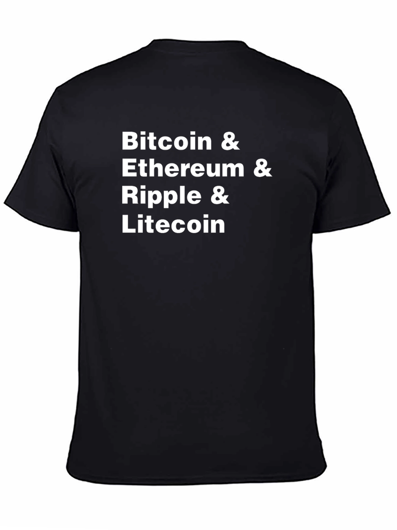 Crypto T-Shirt: Bitcoin Ethereum Ripple Litecoin