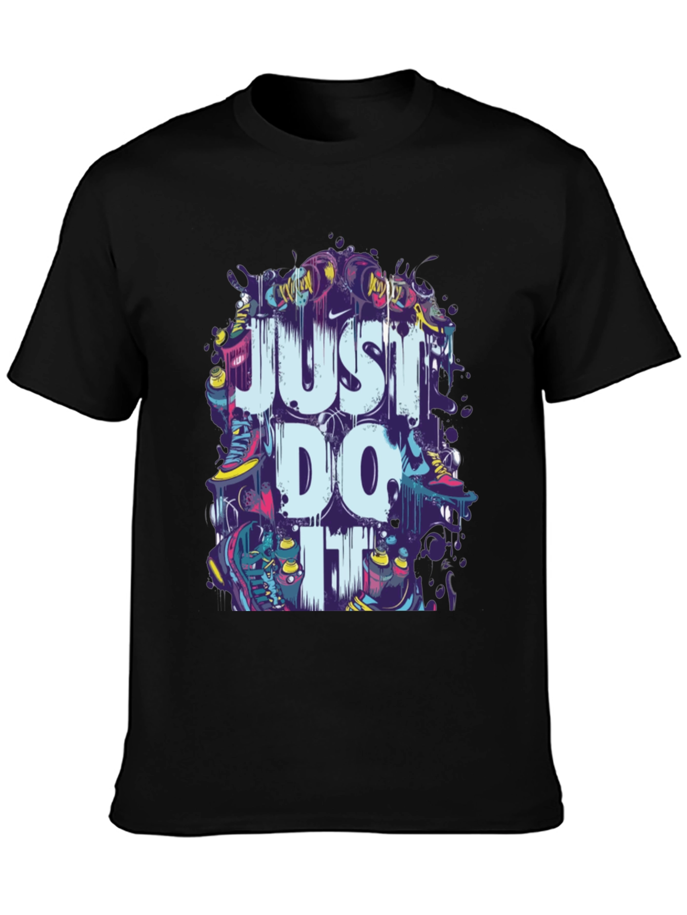 Just Do It Mens Graphic Tee - Black