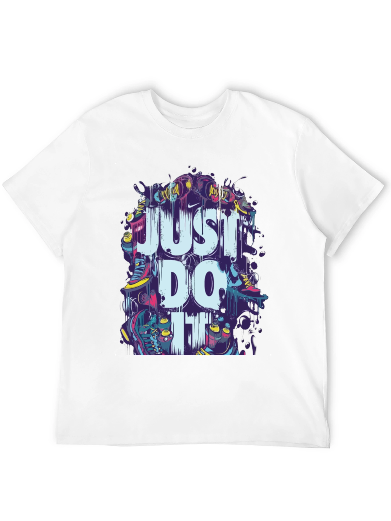 Just Do It Mens Graphic Tee - Black