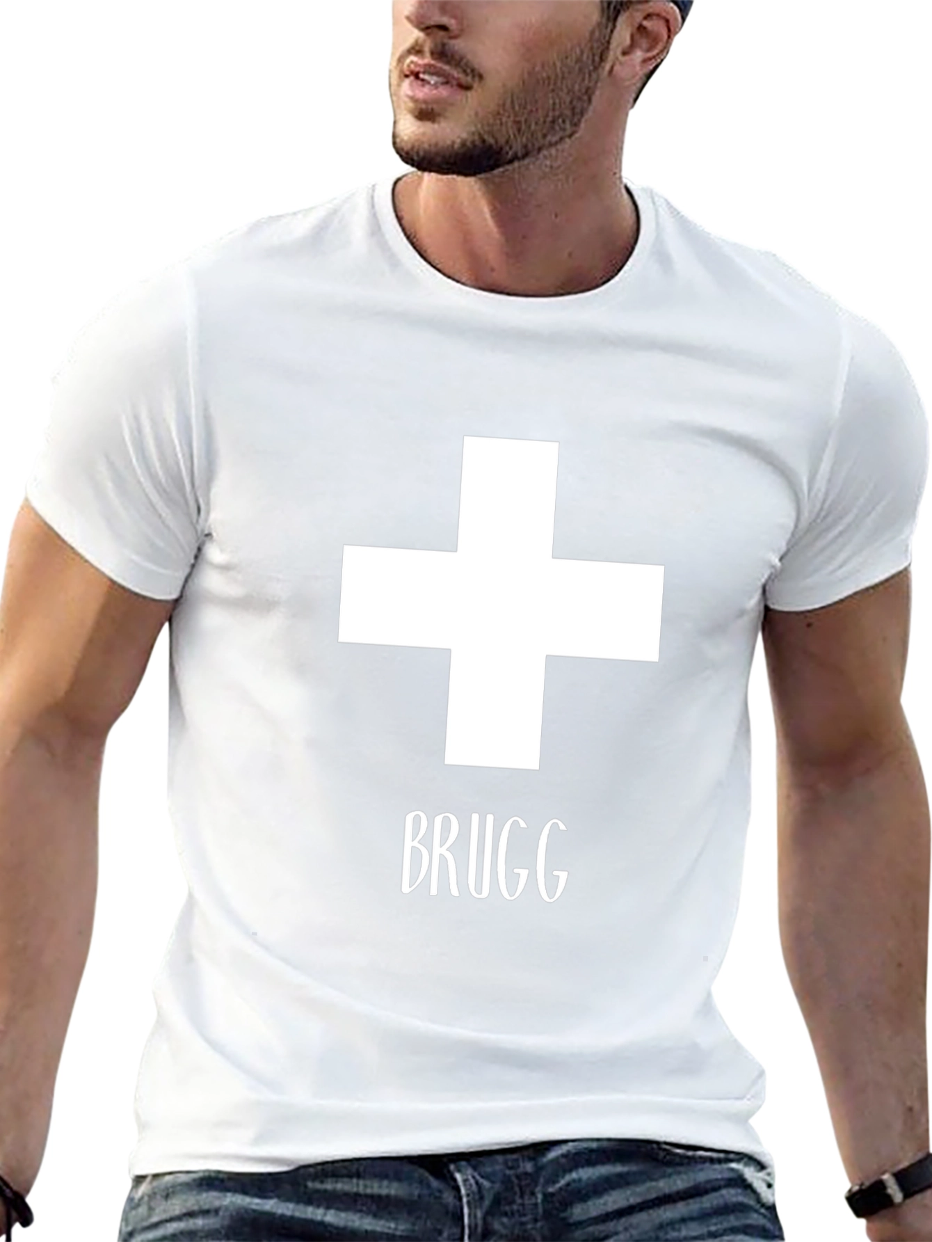 Brugg T-Shirt: Swiss Cross Graphic Tee