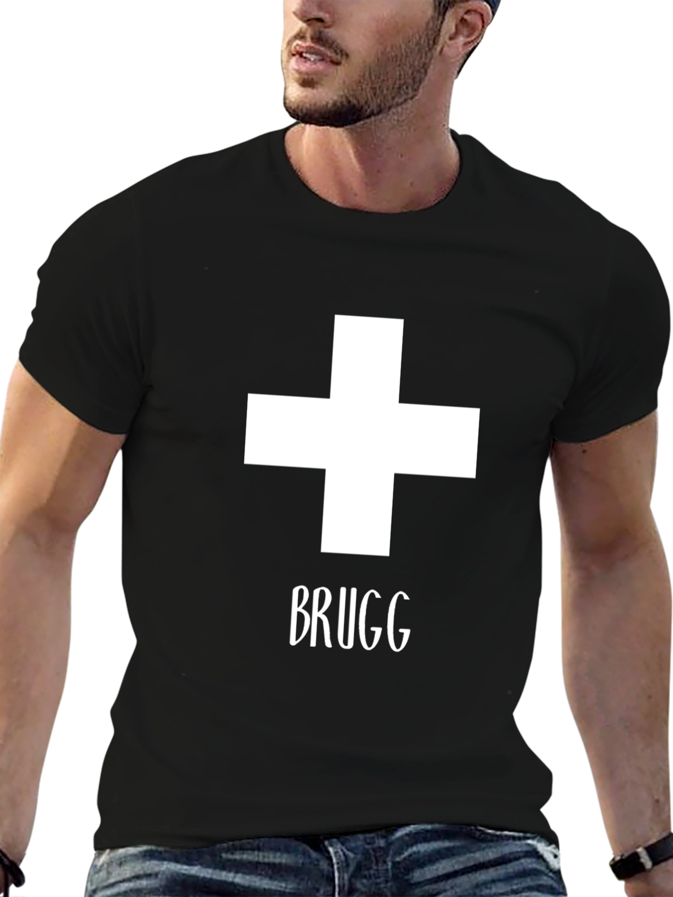 Brugg T-Shirt: Swiss Cross Graphic Tee