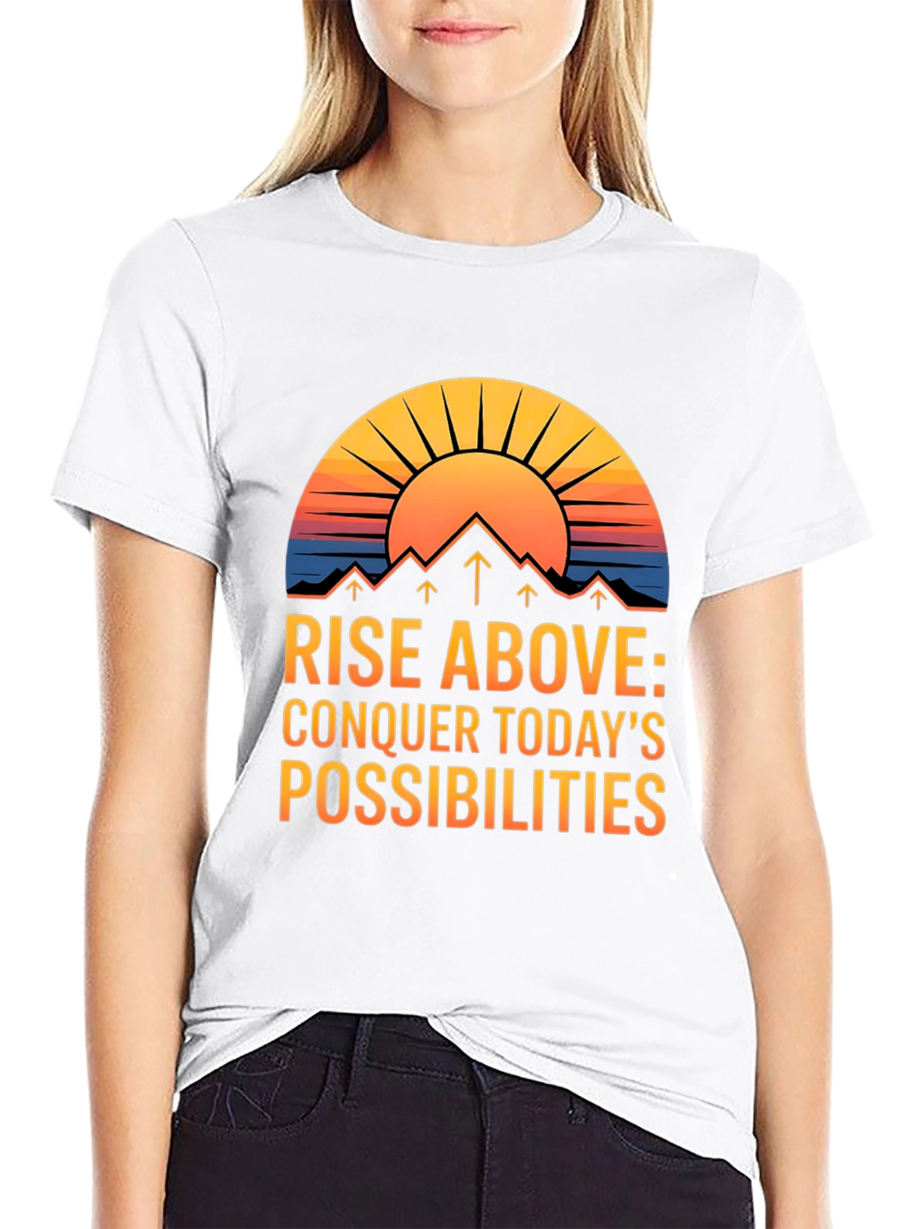 Rise Above Graphic Tee: Conquer Todays Possibilities