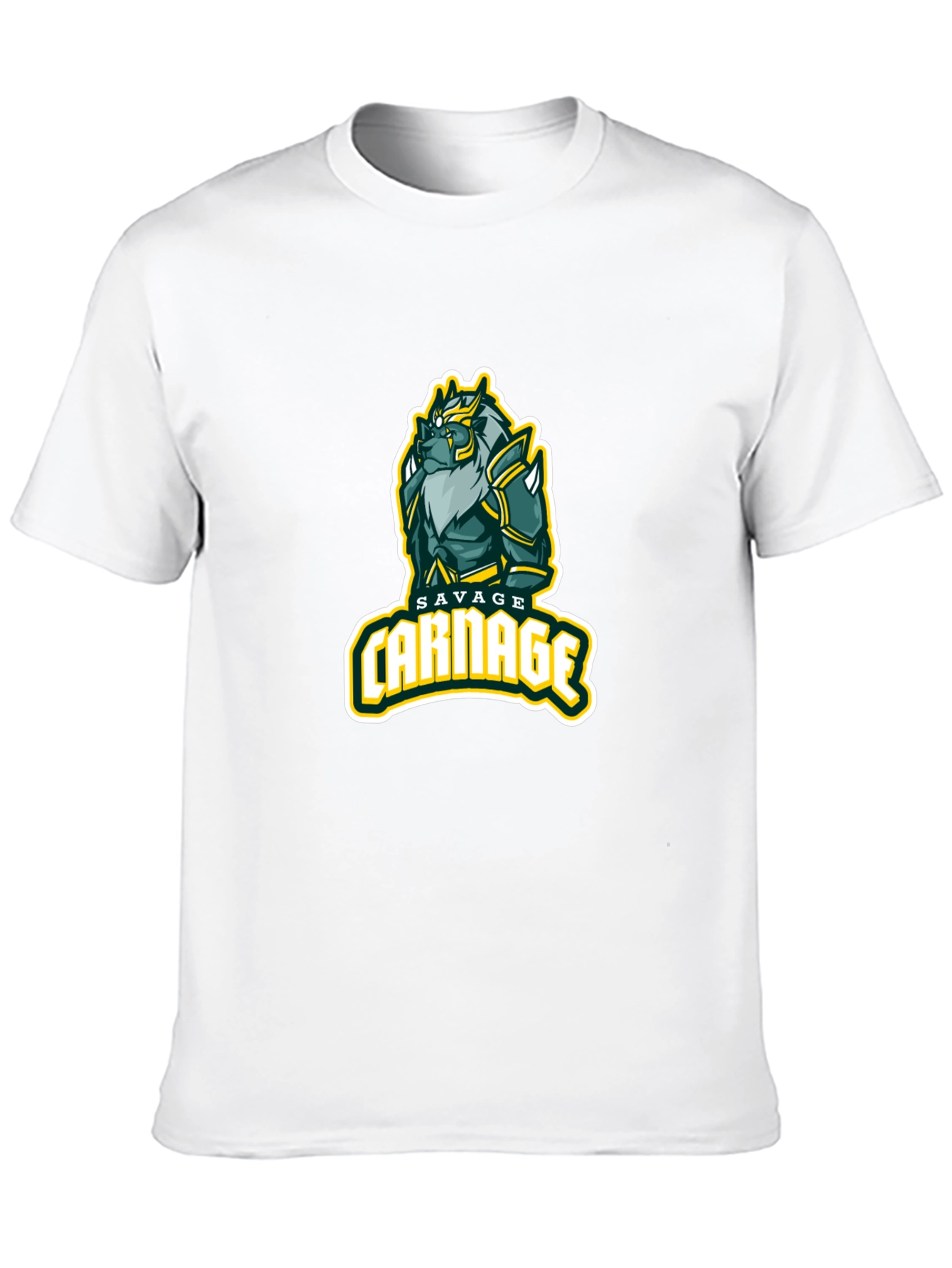 Savage Carnage Graphic Tee - Black Cotton Comfort