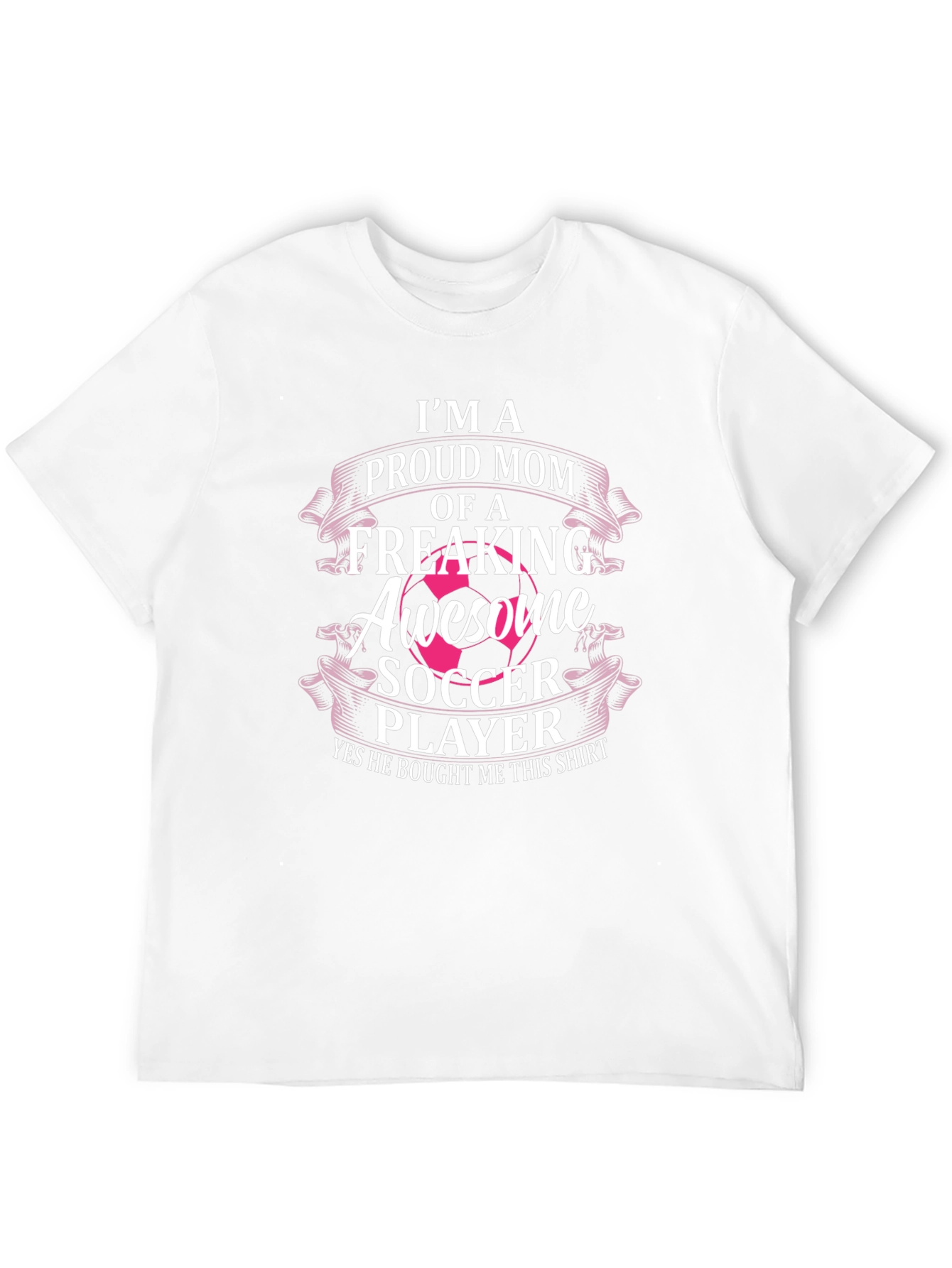 Proud Mom of an Awesome Soccer Player Graphic Tee