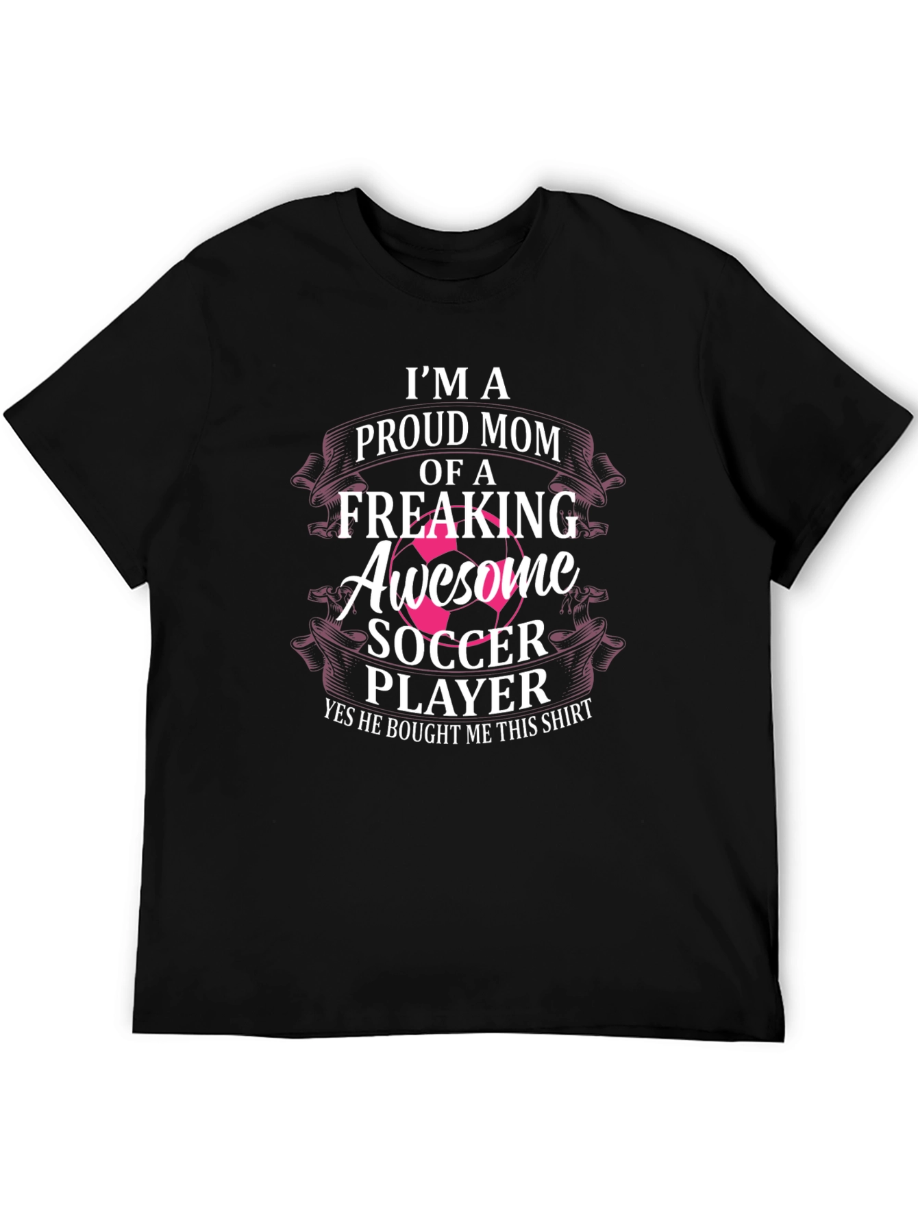 Proud Mom of an Awesome Soccer Player Graphic Tee