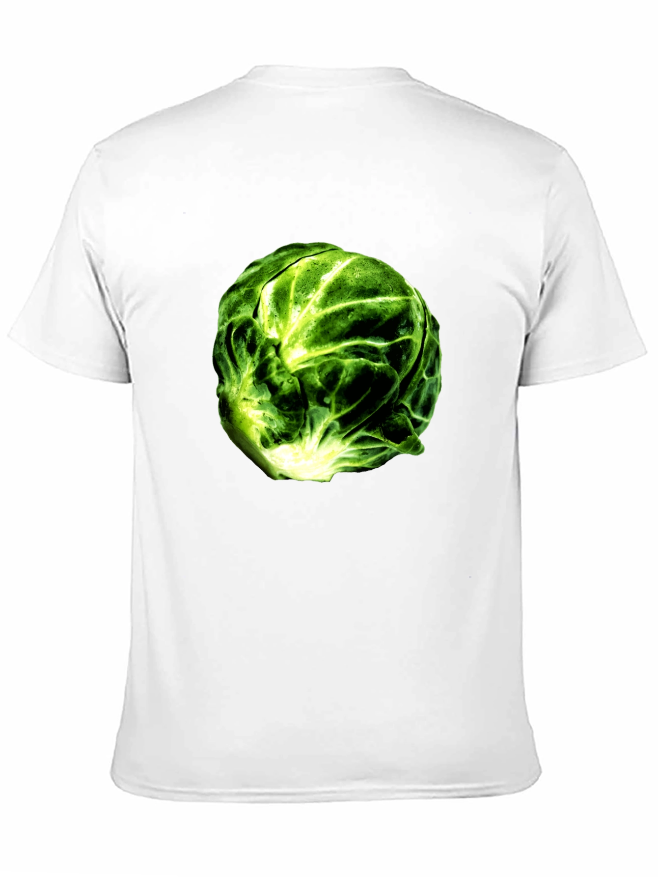 Brussels Sprout Graphic Tee - Black Cotton T-Shirt