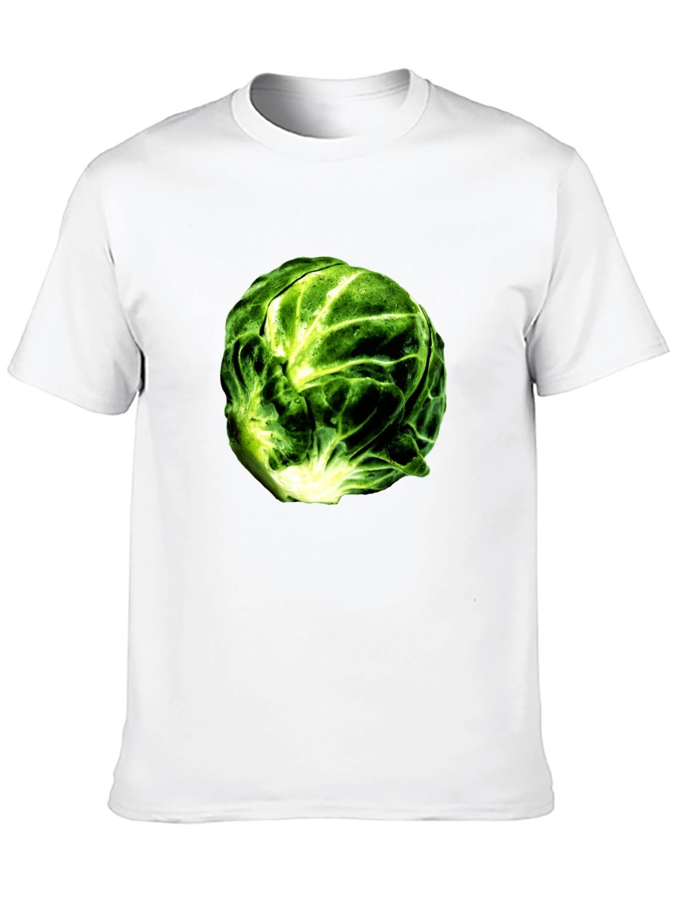 Brussels Sprout Graphic Tee - Black Cotton T-Shirt