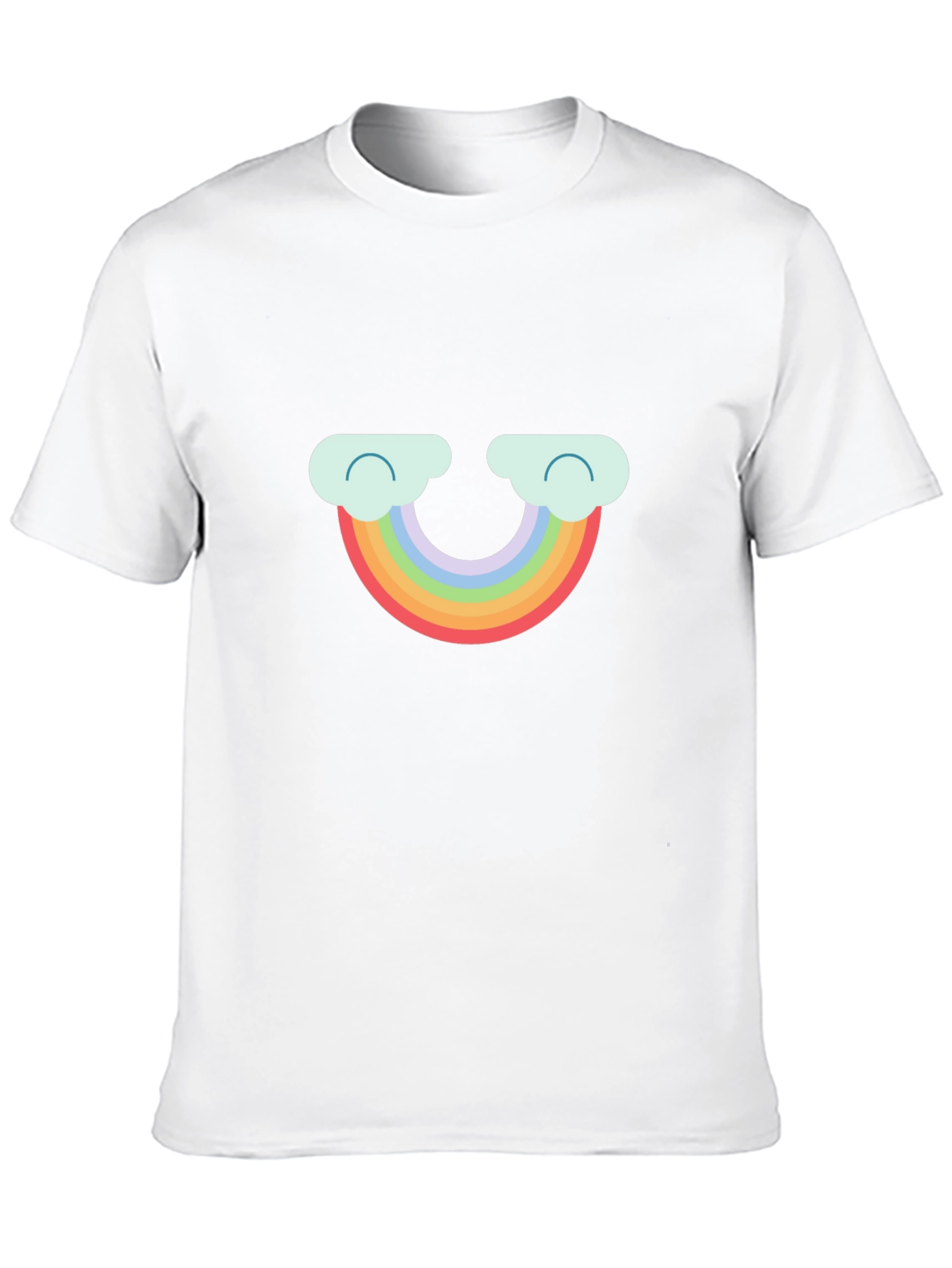 Rainbow Cloud Graphic Tee - Cute & Comfy T-Shirt