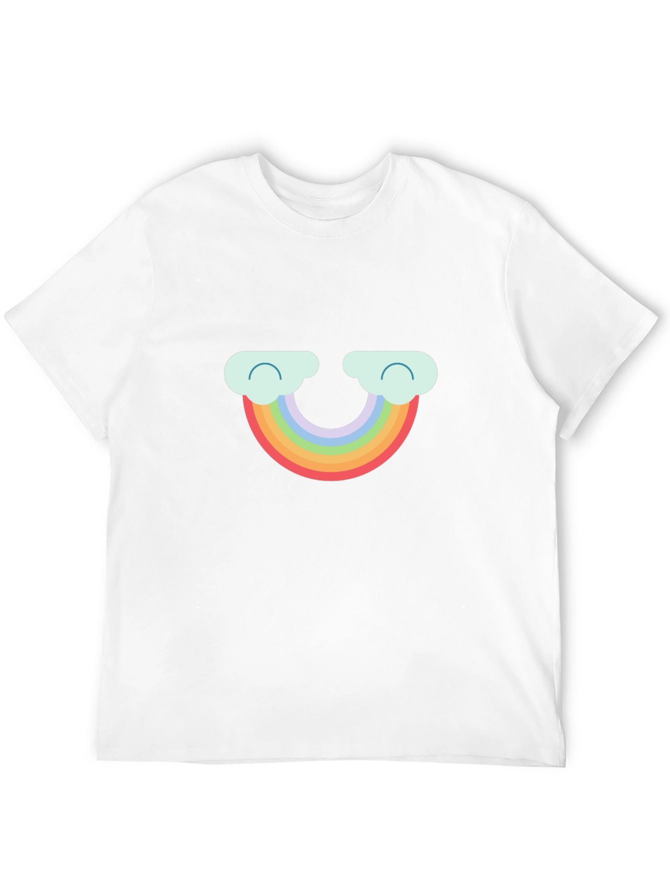 Rainbow Cloud Graphic Tee - Cute & Comfy T-Shirt