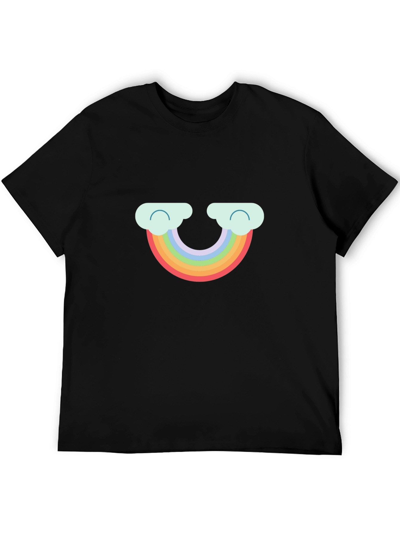 Rainbow Cloud Graphic Tee - Cute & Comfy T-Shirt