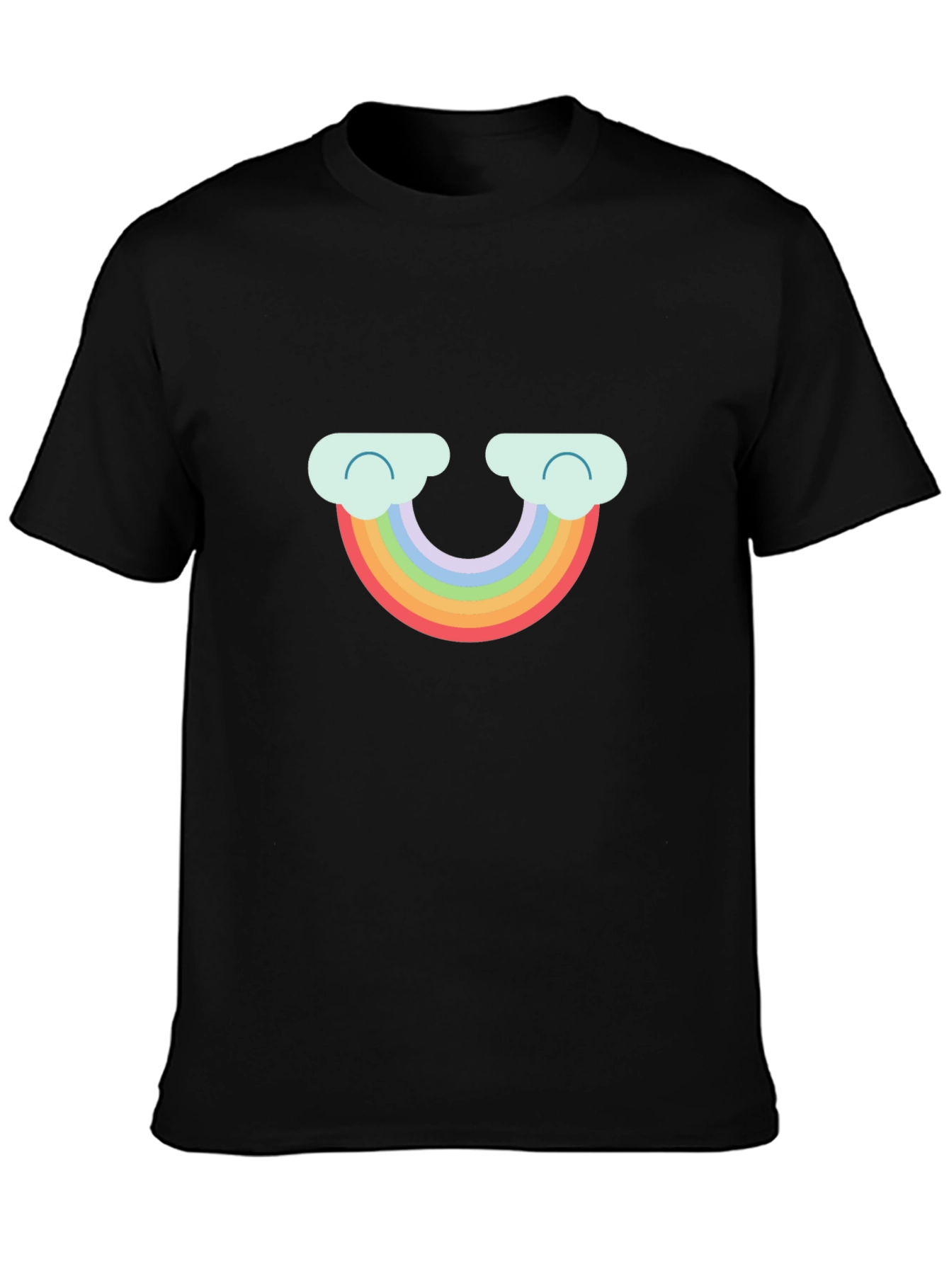 Rainbow Cloud Graphic Tee - Cute & Comfy T-Shirt