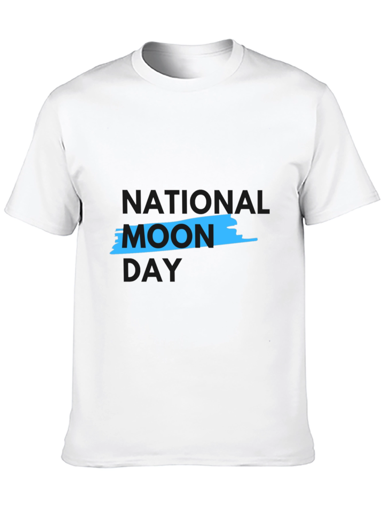 National Moon Day Black Graphic Tee