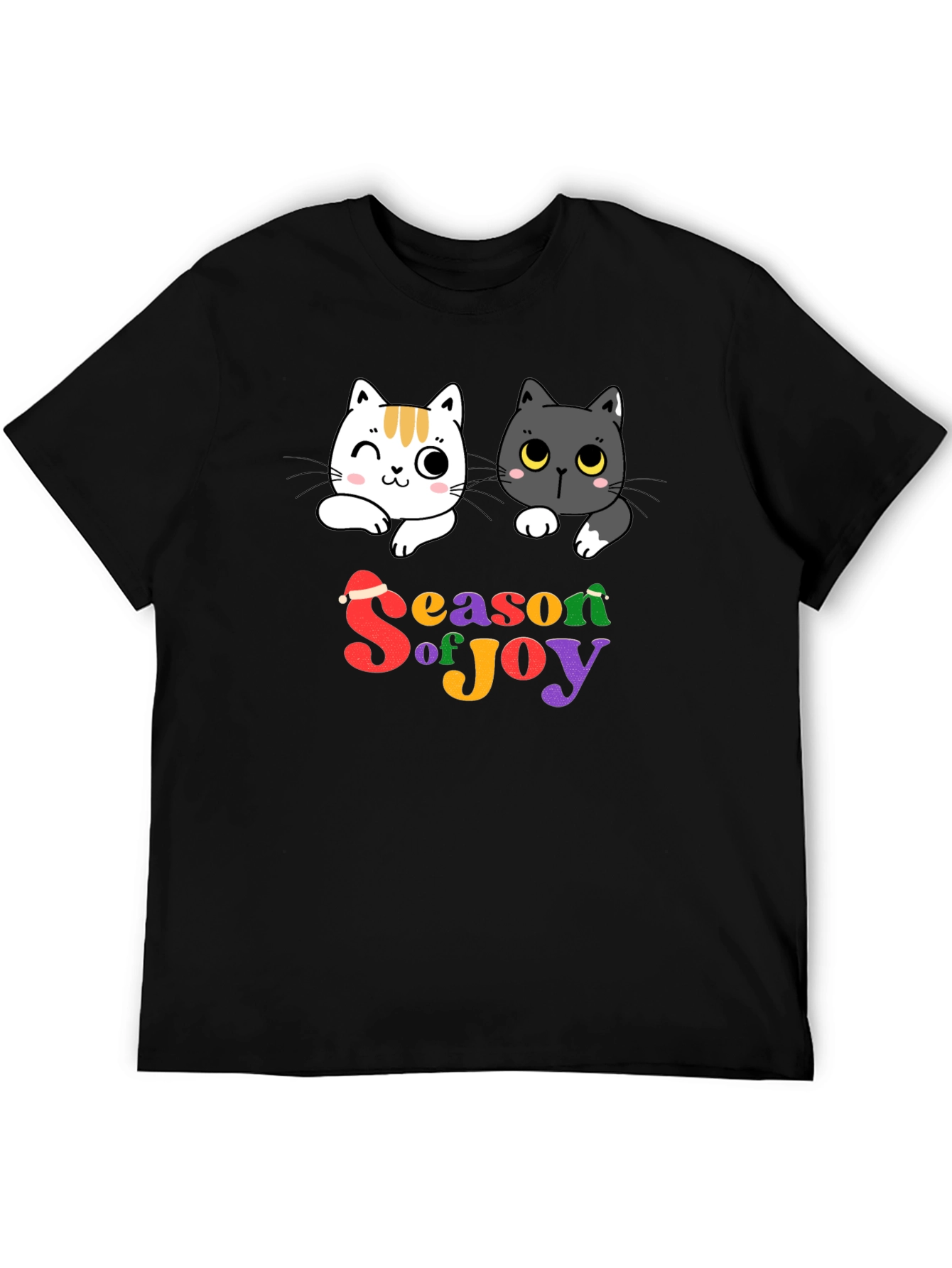 Season of Joy Cat Graphic T-Shirt