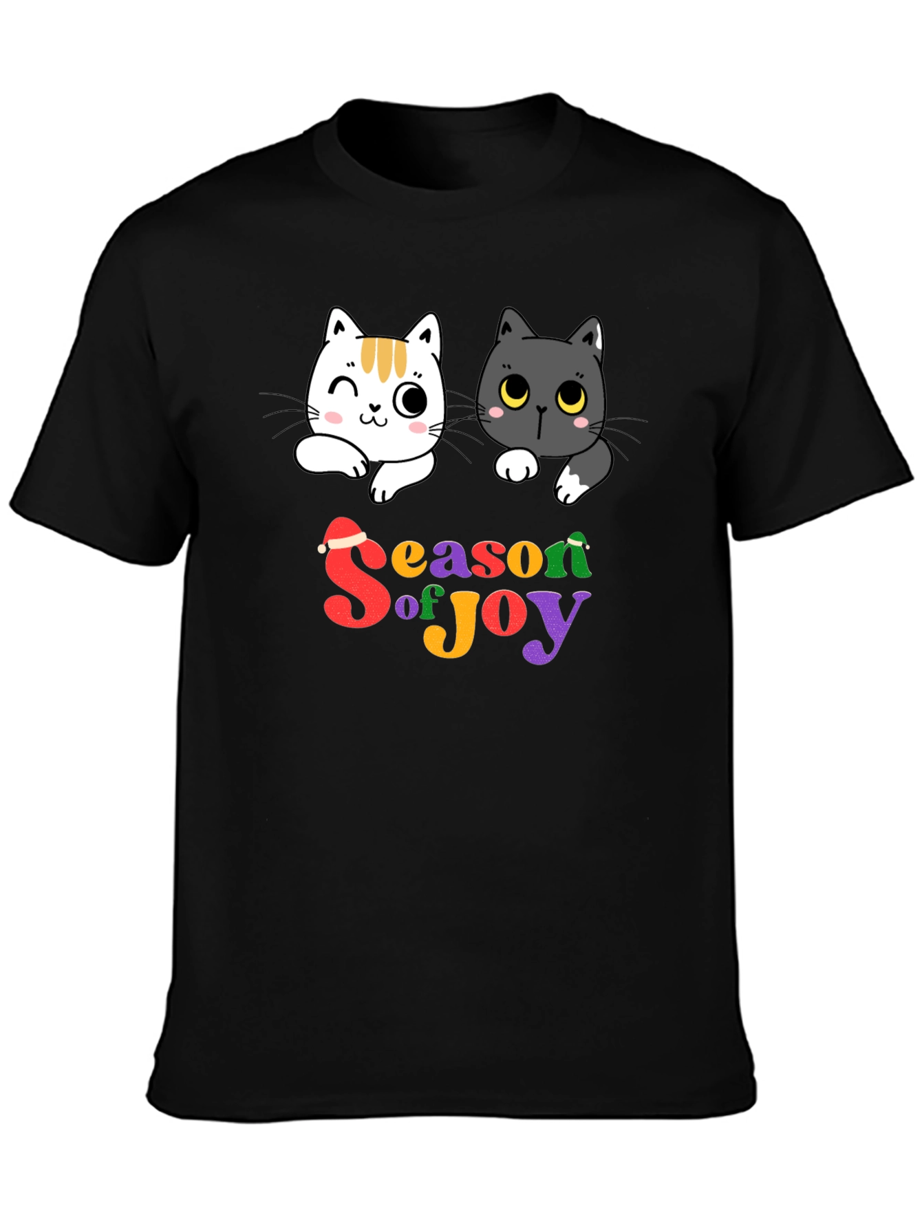 Season of Joy Cat Graphic T-Shirt
