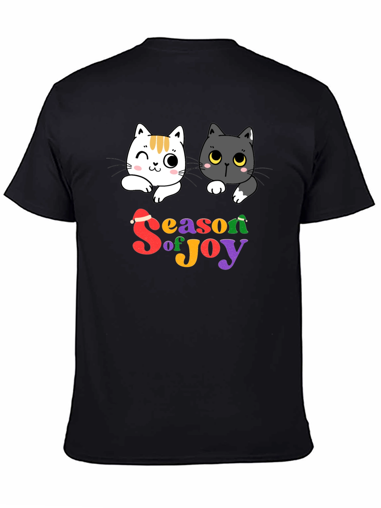 Season of Joy Cat Graphic T-Shirt