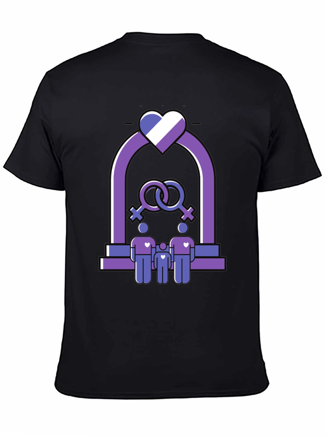 Pride Family T-Shirt - Lesbian Parents with Child
