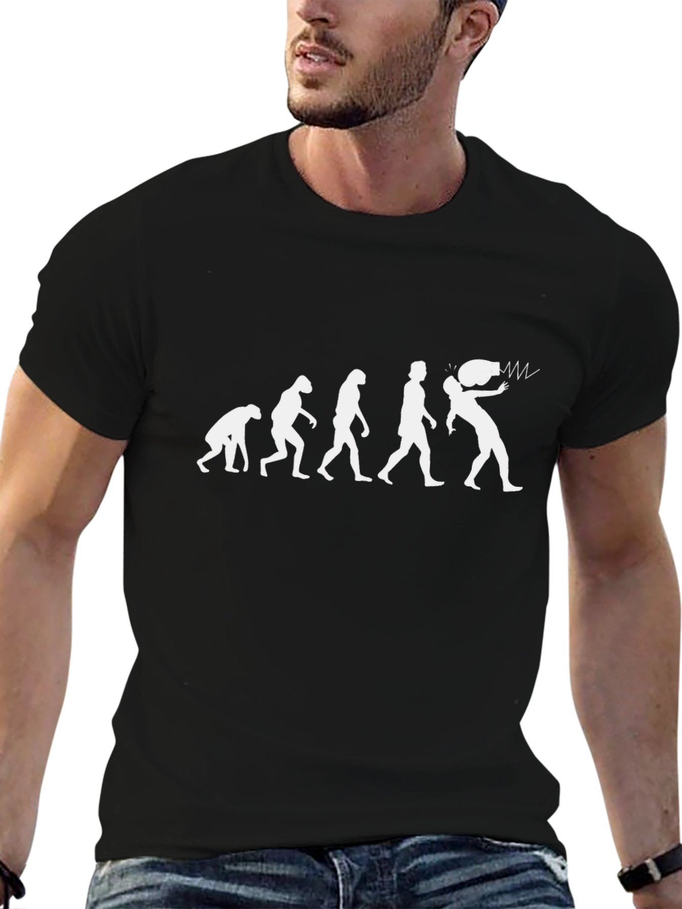 Evolution of VR Black T-Shirt