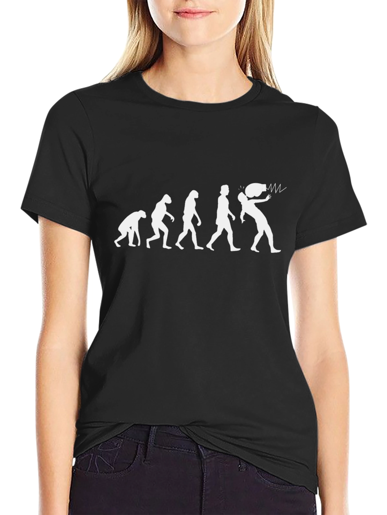 Evolution of VR Black T-Shirt