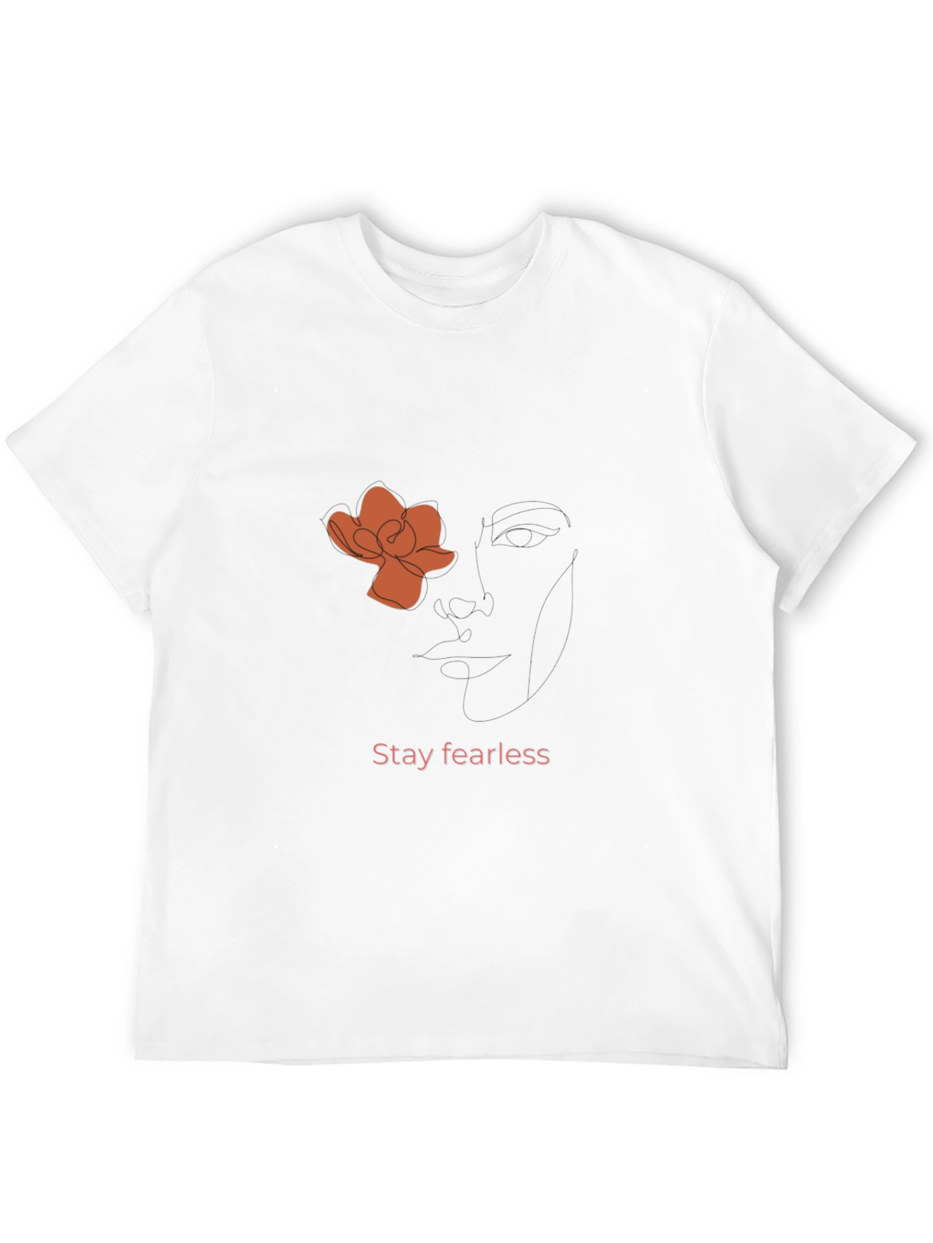 Fearless Flower Graphic Black Tee