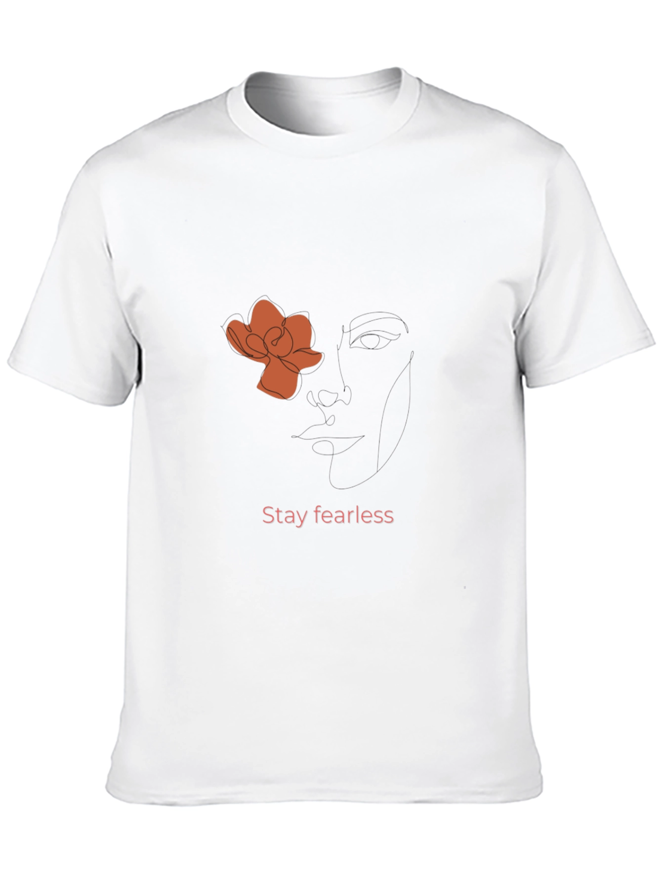 Fearless Flower Graphic Black Tee
