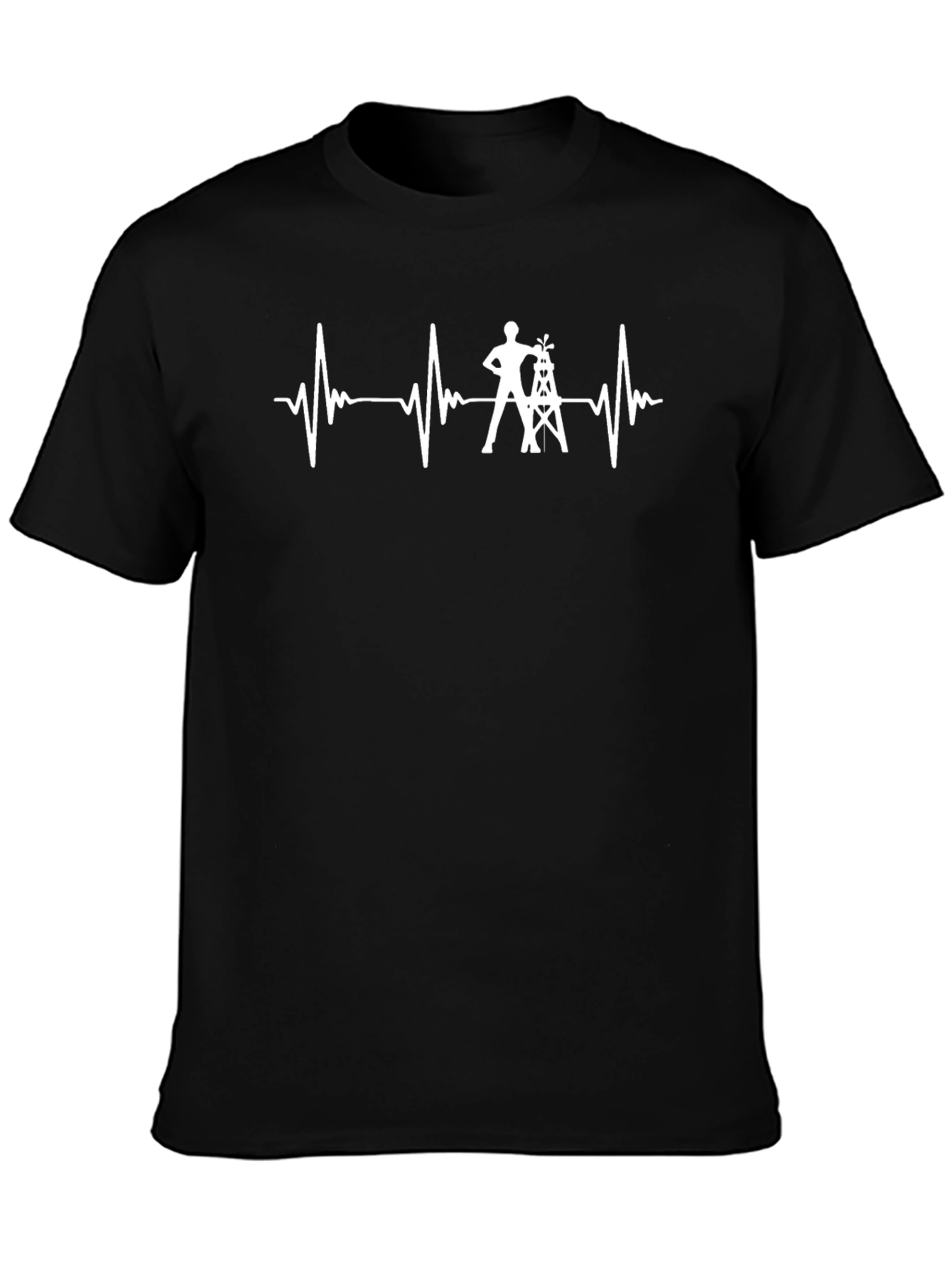 Oil Worker Heartbeat T-Shirt
