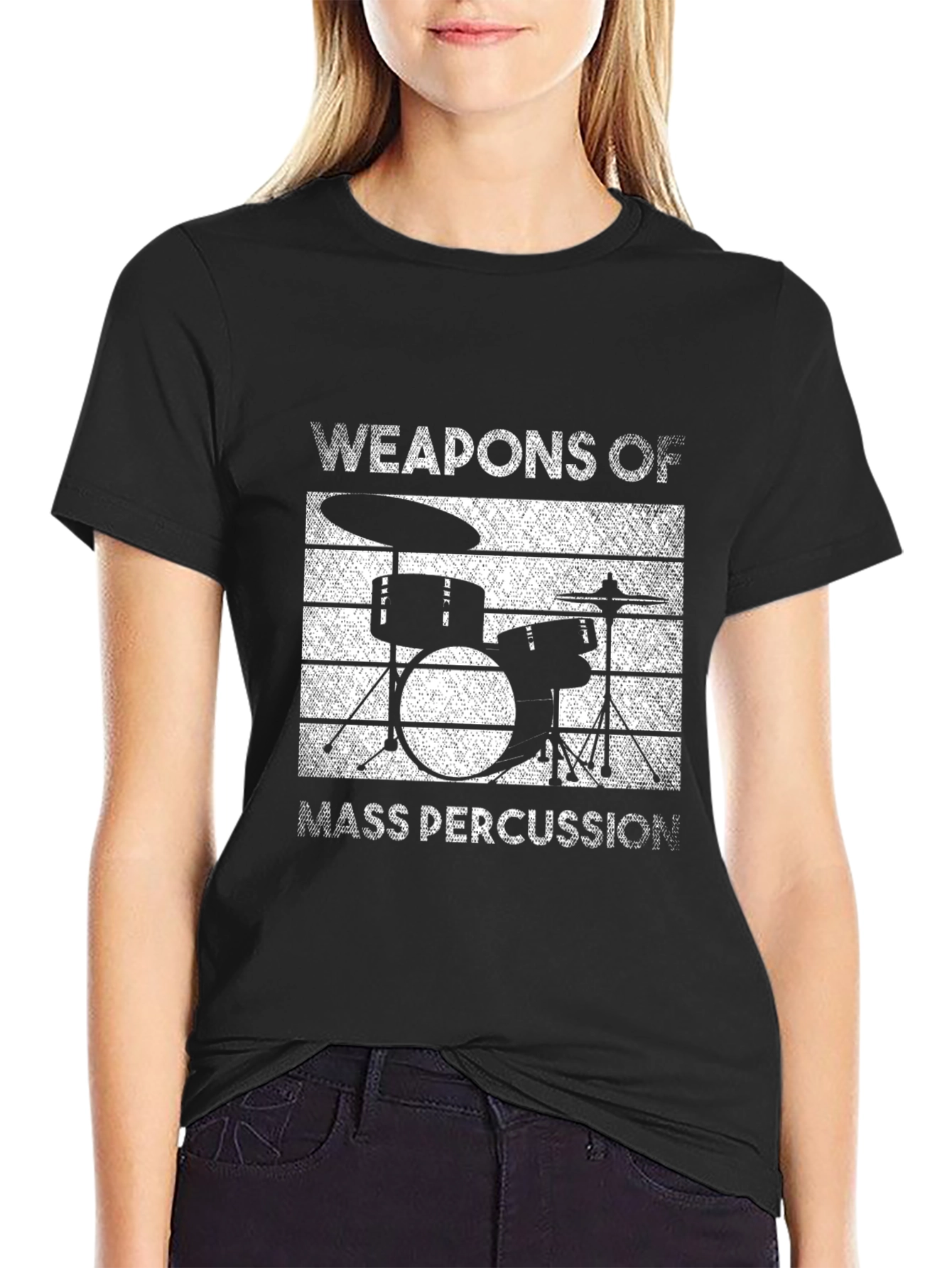 Weapons of Mass Percussion Drummer Graphic Tee