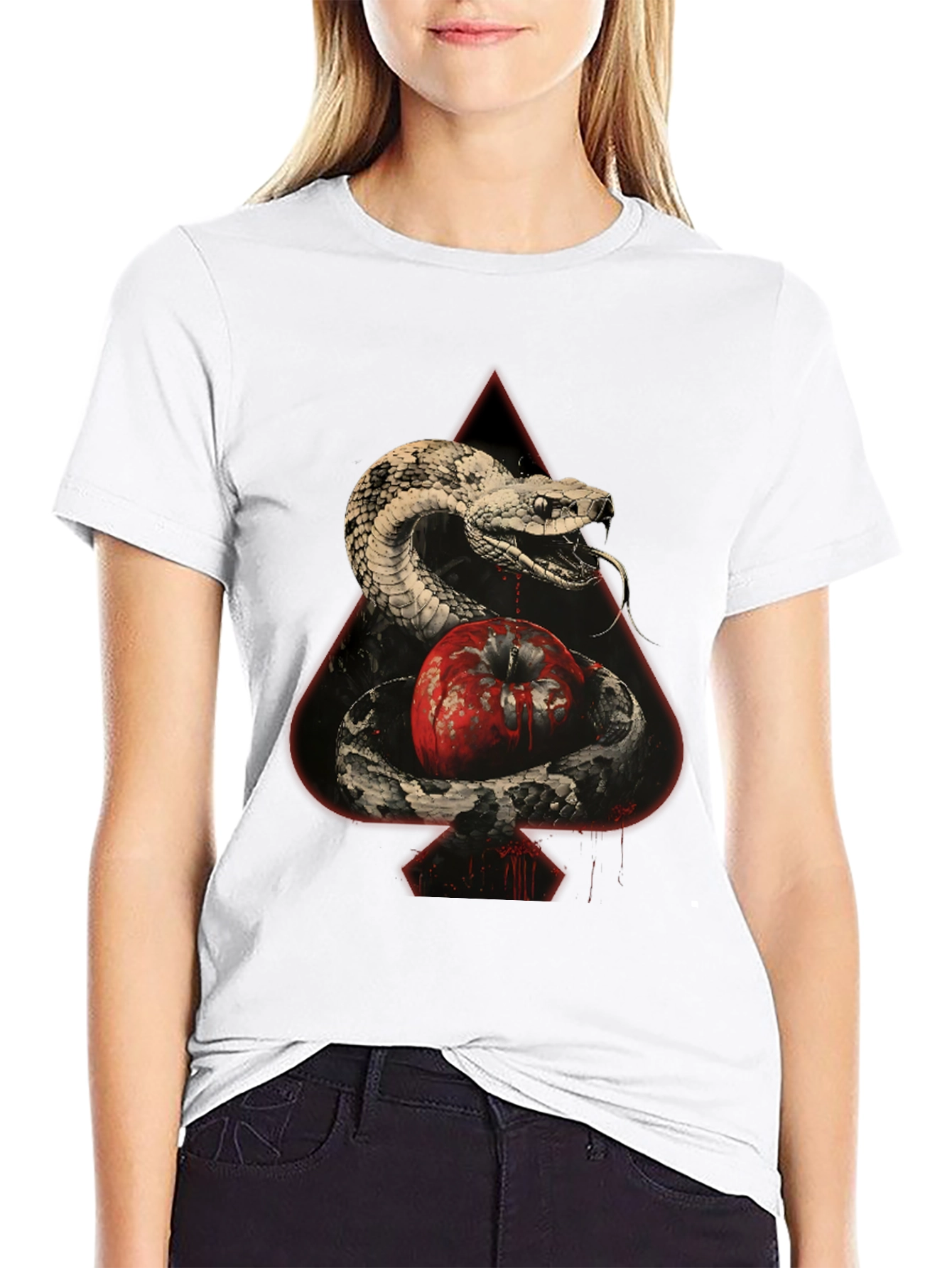 Snake and Apple Graphic Tee