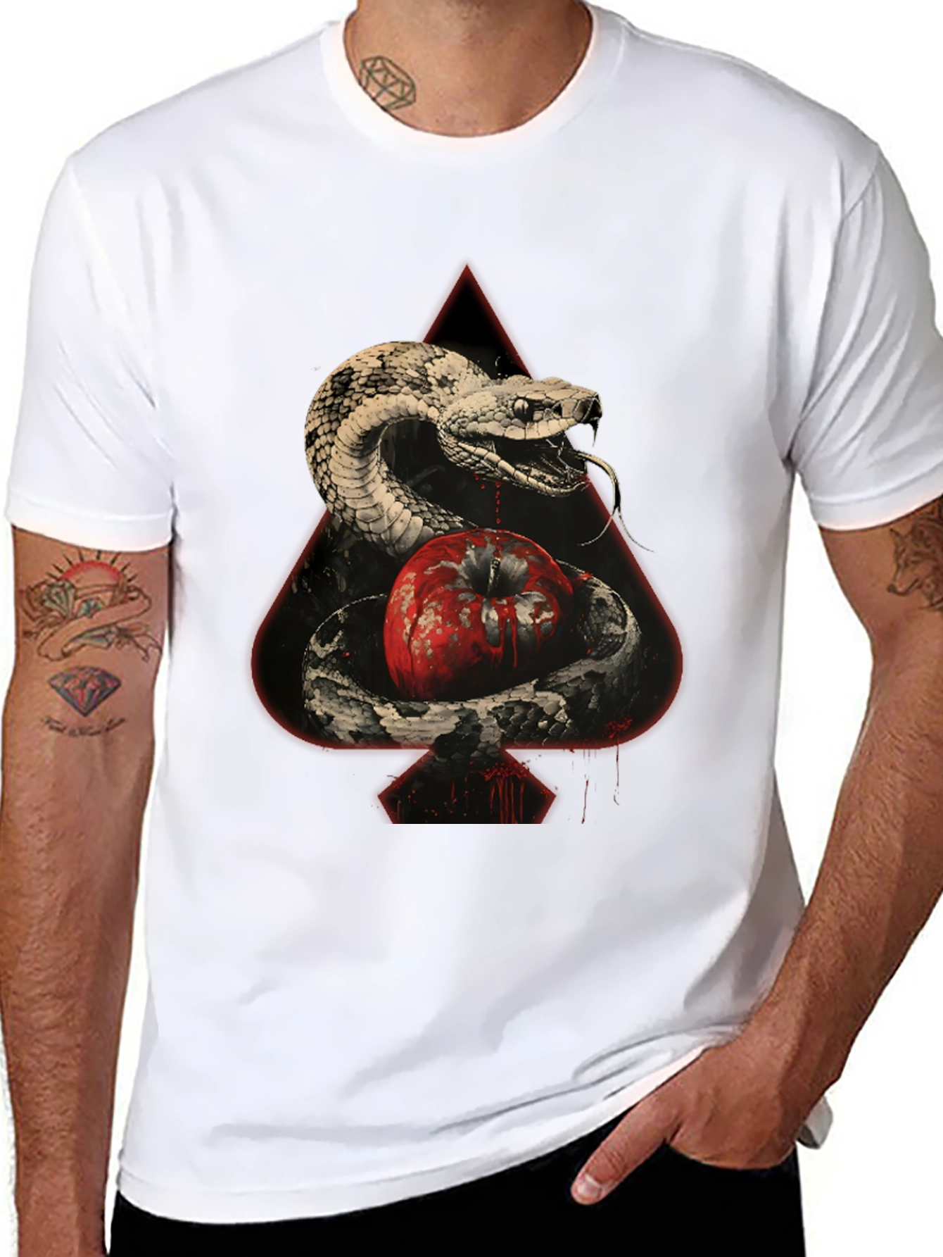 Snake and Apple Graphic Tee