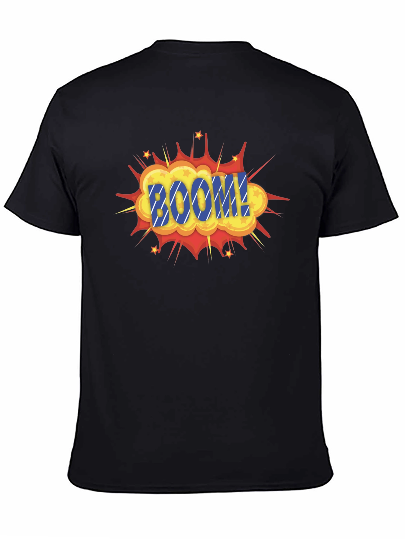 Boom Graphic Print Black T-Shirt