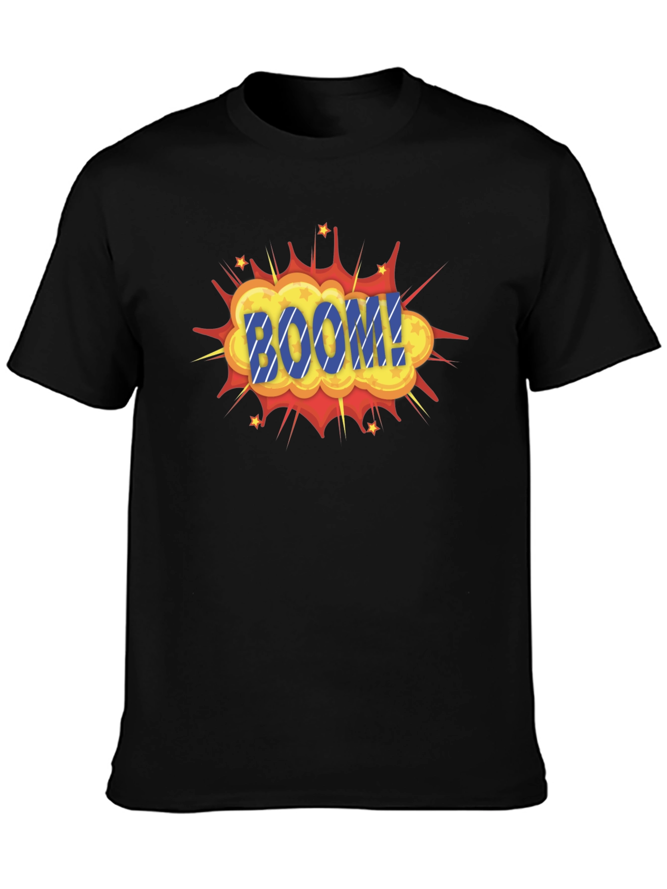 Boom Graphic Print Black T-Shirt