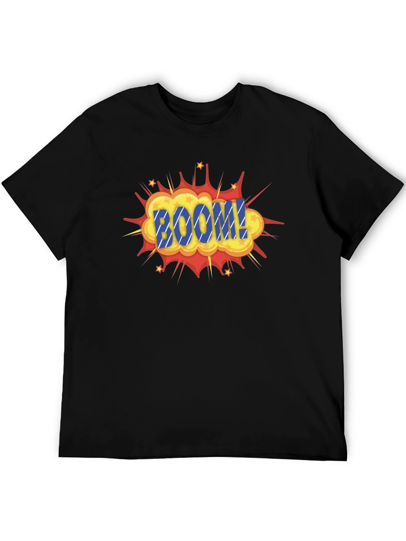 Boom Graphic Print Black T-Shirt