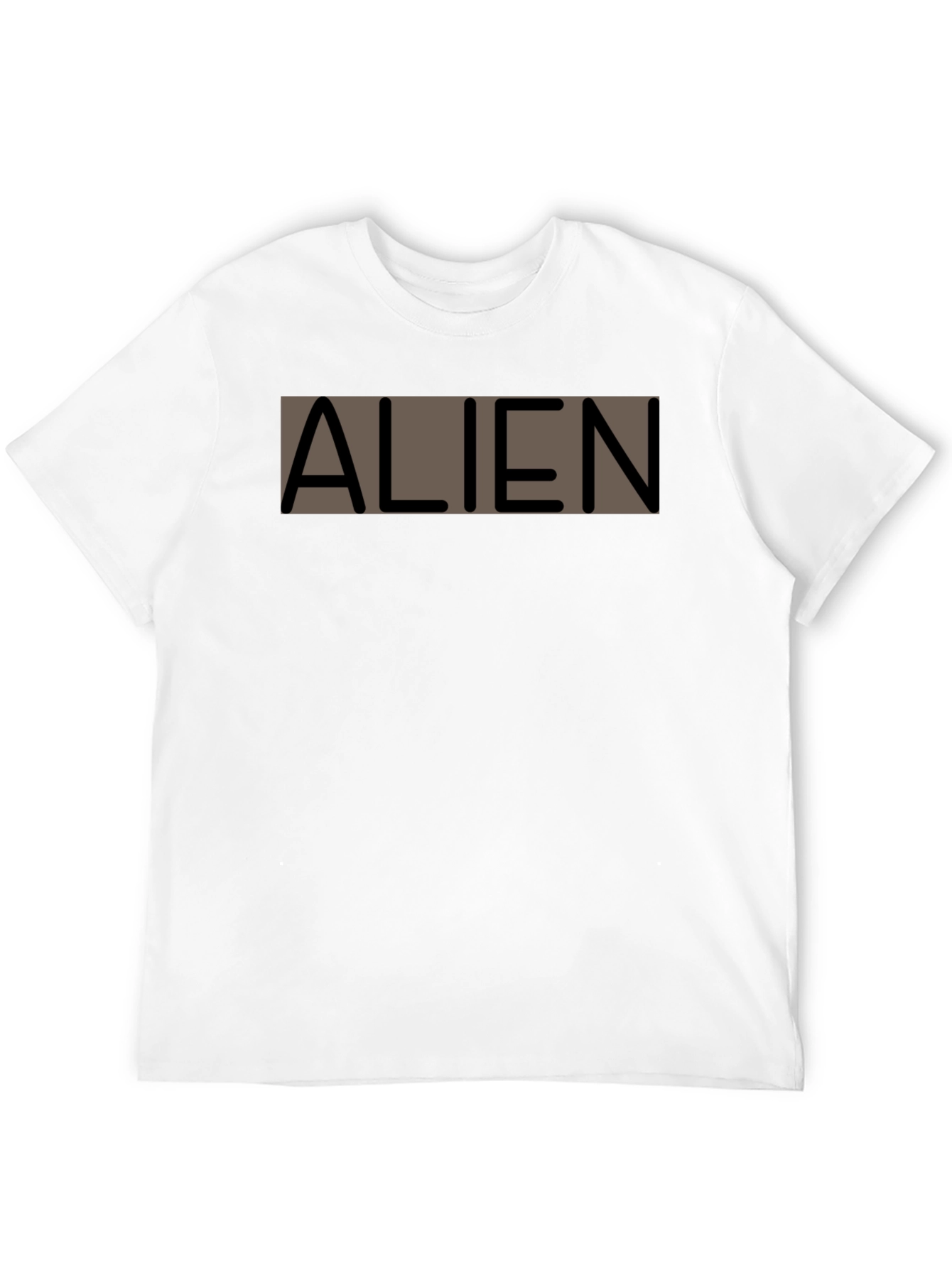 Alien Graphic Print Black T-Shirt